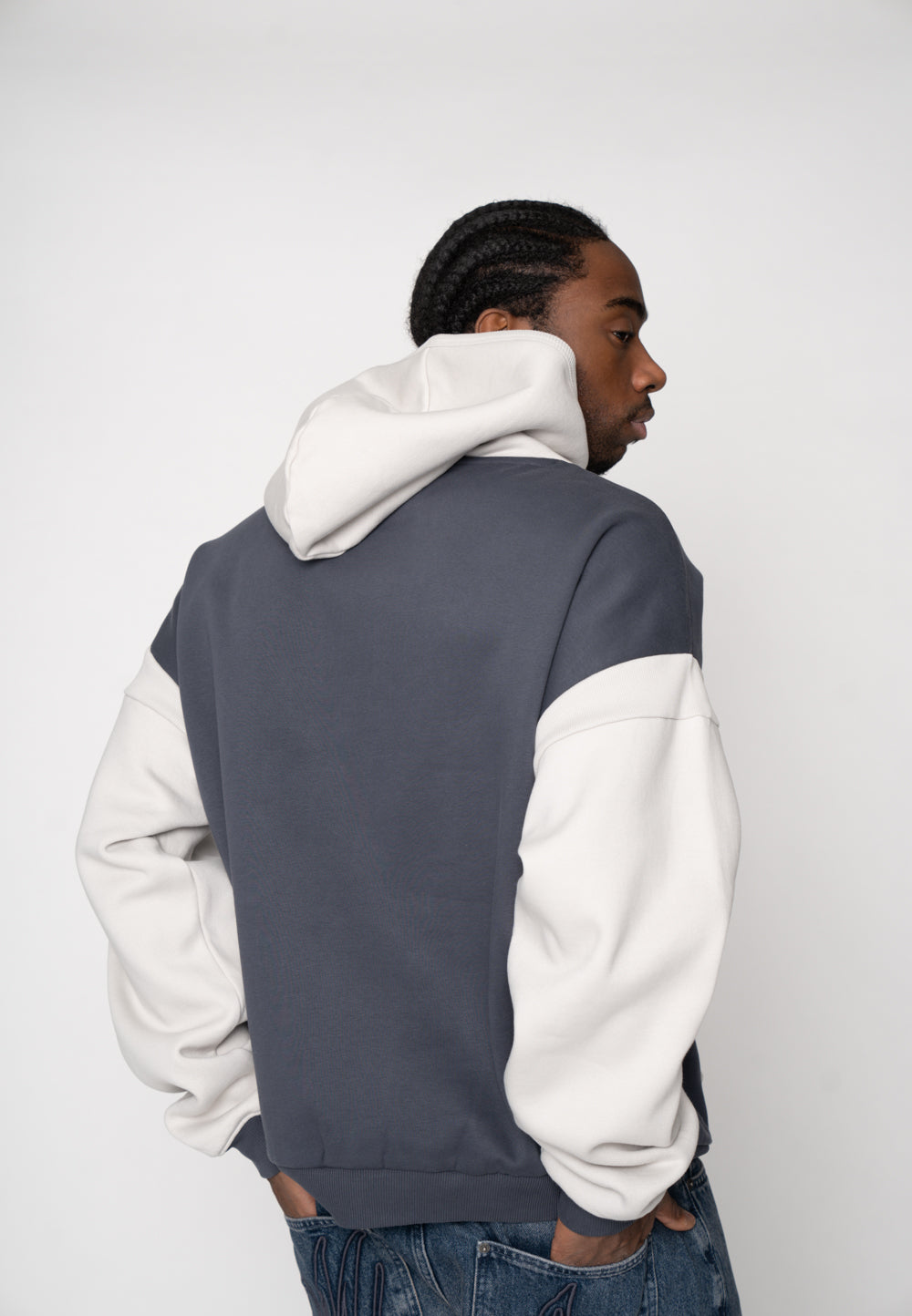 Oversize zip hoodie MULTIPLY Night Shadow