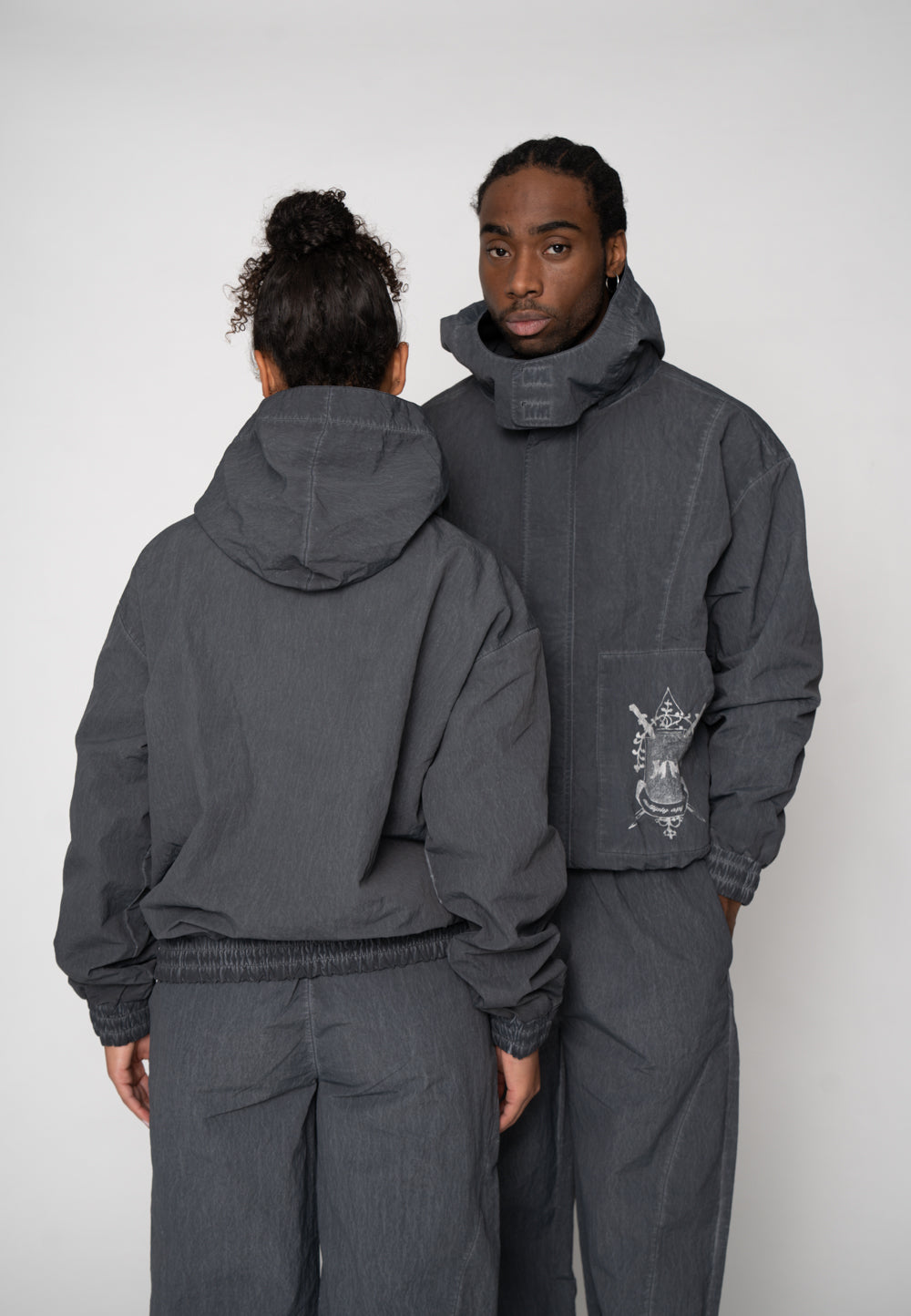 Multiply Apparel Oversize Windbreaker SQUADRON Gargoyle – weitere Ansicht 6