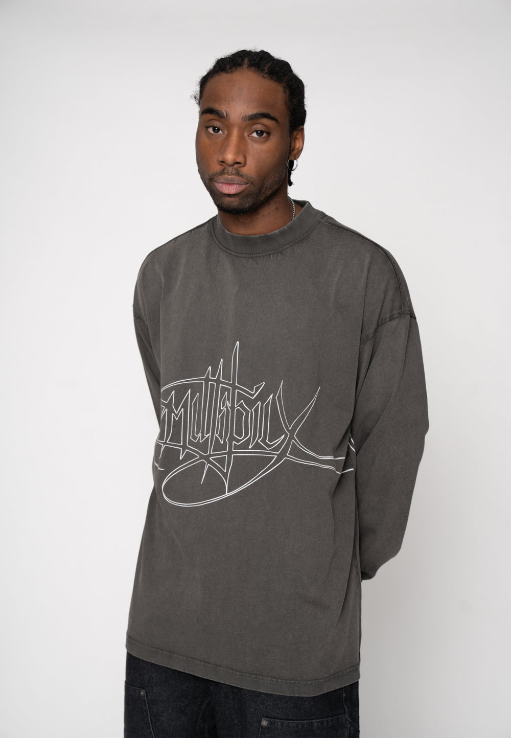 Oversize Longsleeve INKED Phantom Washed