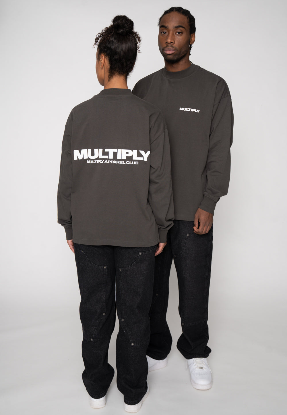 Oversize Longsleeve MULTIPLY Phantom Washed