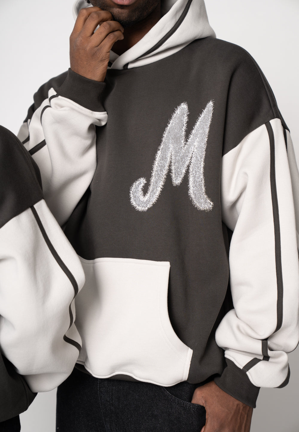 Oversize Hoodie FAUX Glacier Gray