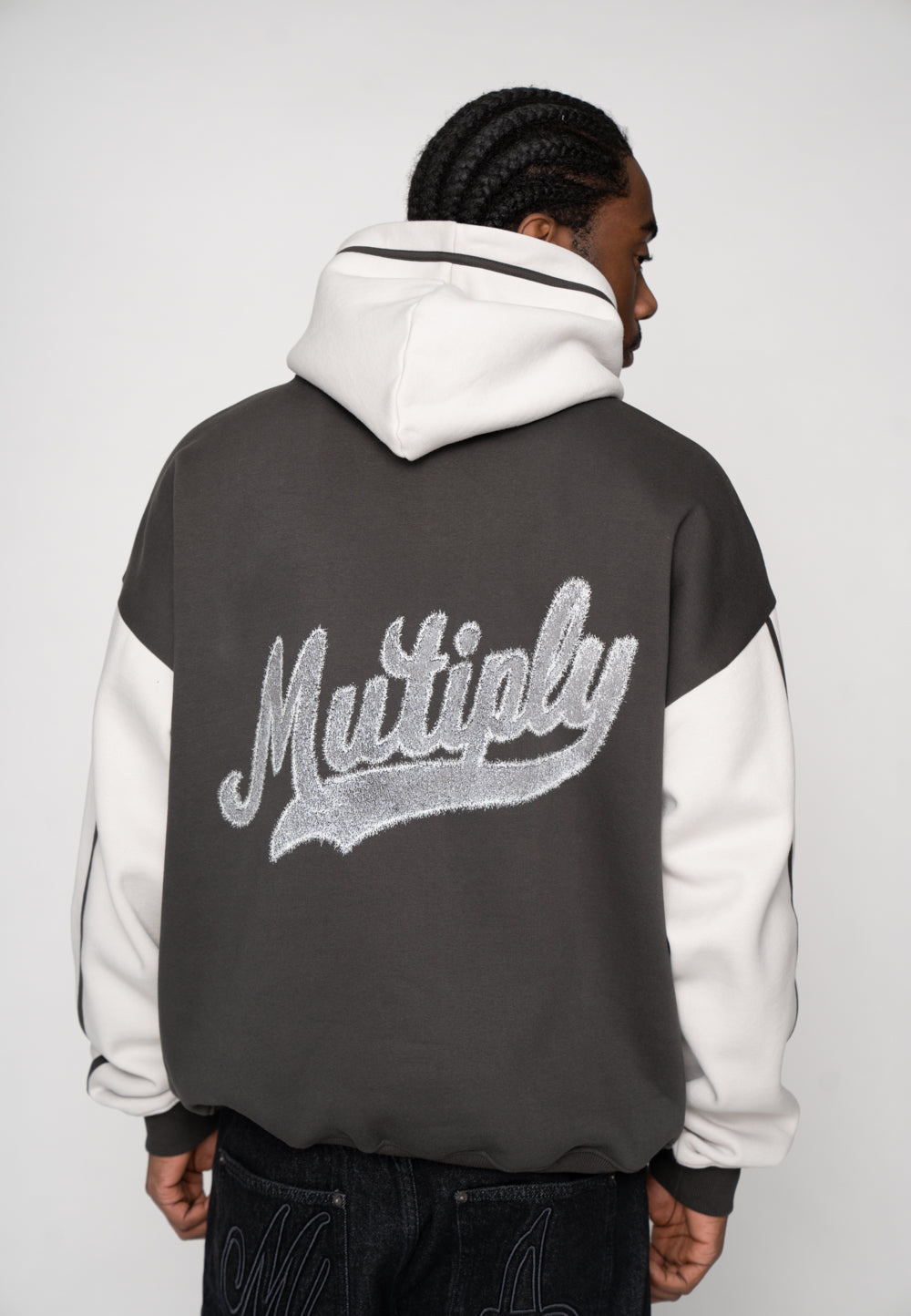 Multiply Apparel Oversize Hoodie FAUX Glacier Gray – weitere Ansicht 8