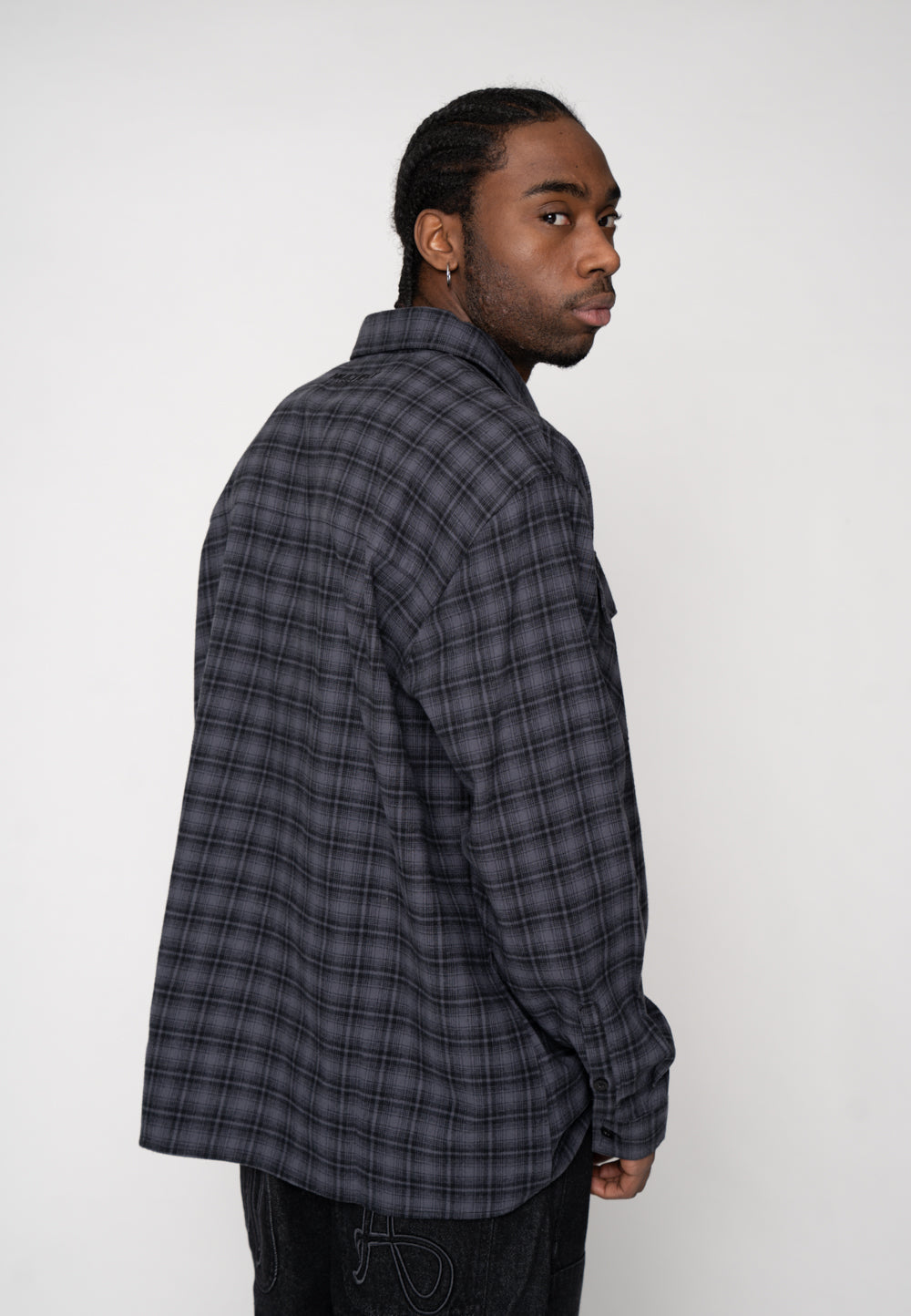 Multiply Apparel Flannel Shirt Trade Blue – weitere Ansicht 7