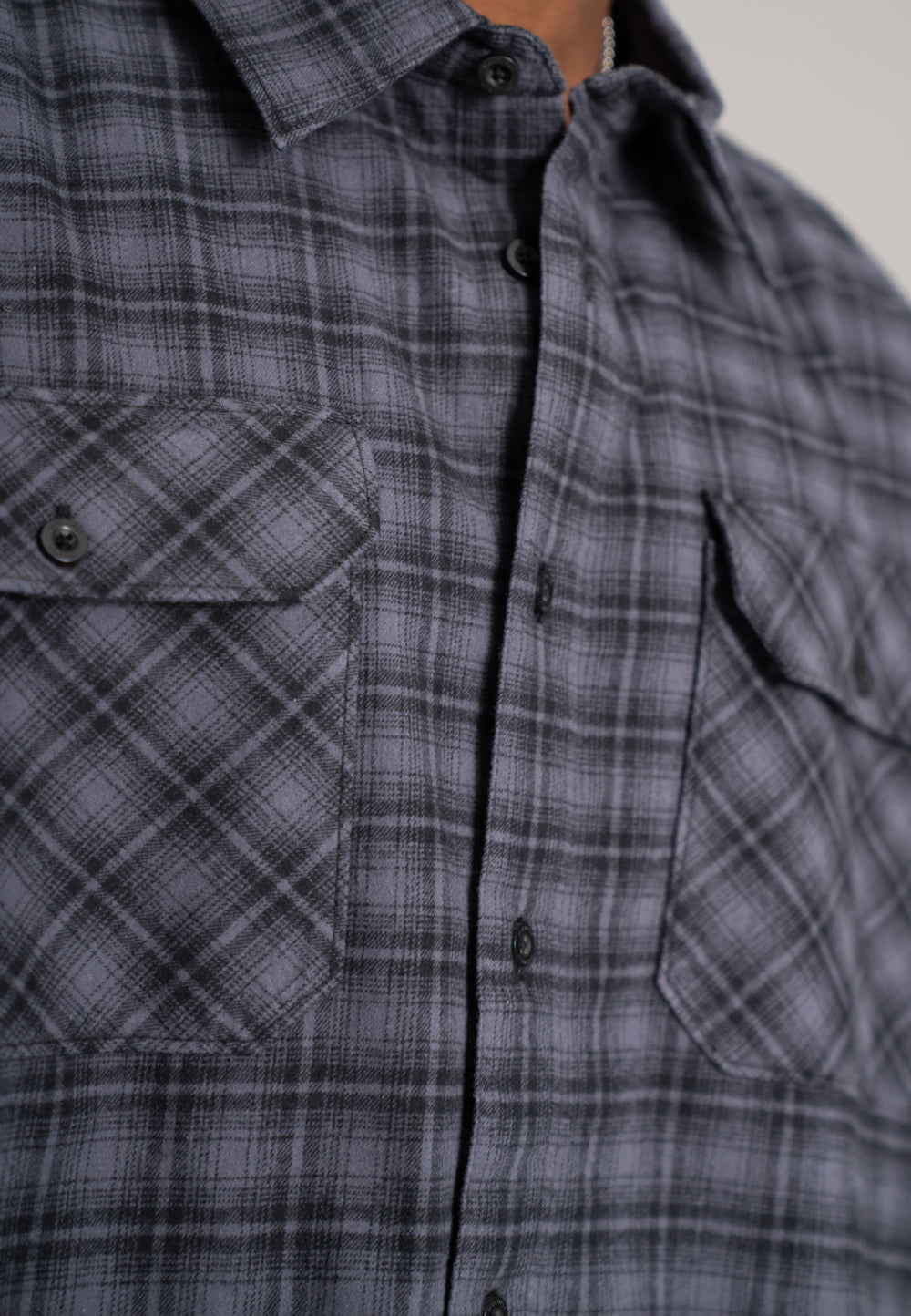 Flannel Shirt Trade Blue