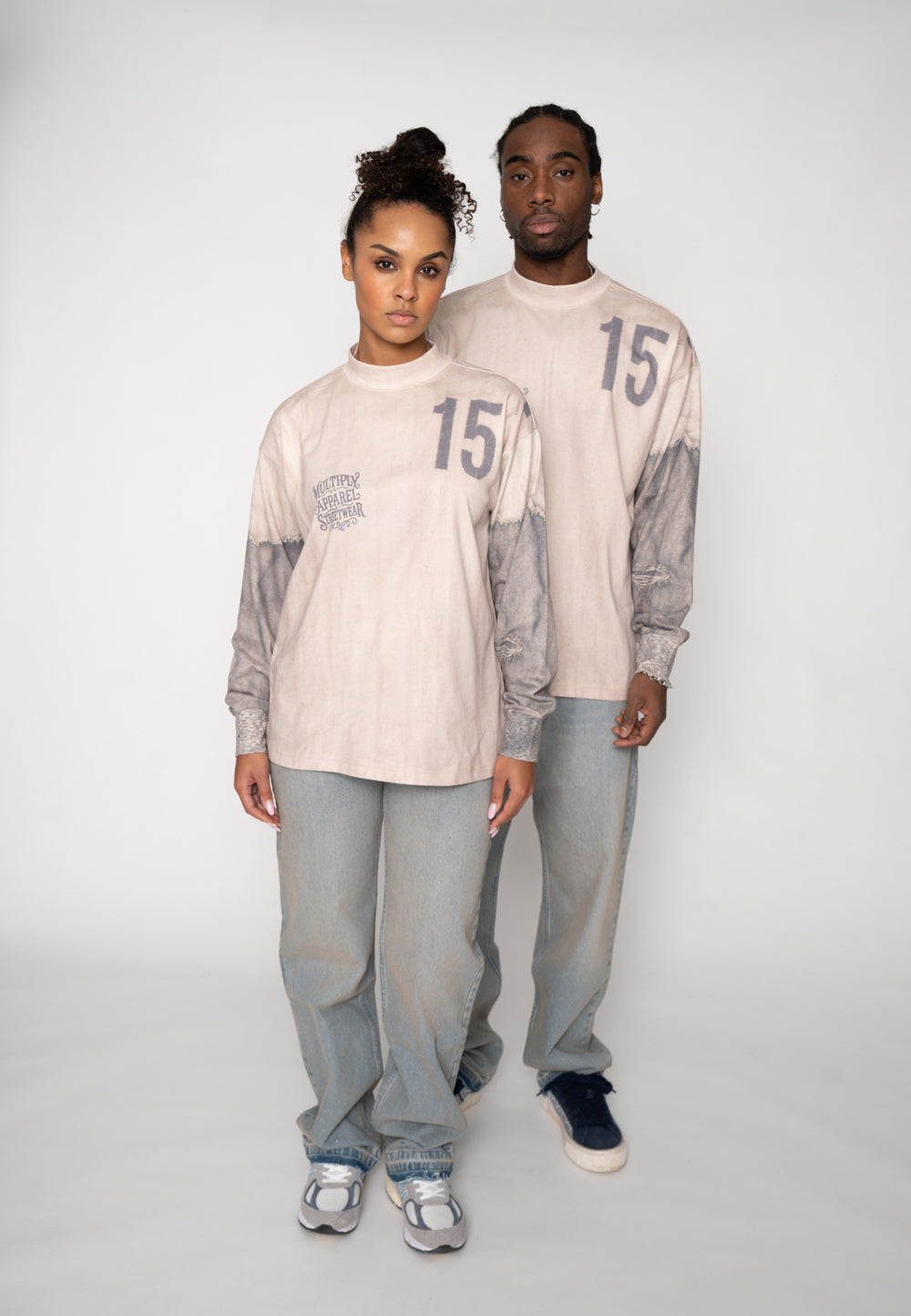 Multiply Apparel Oversize Longsleeve MEDLEY Cloud Cream – weitere Ansicht 6