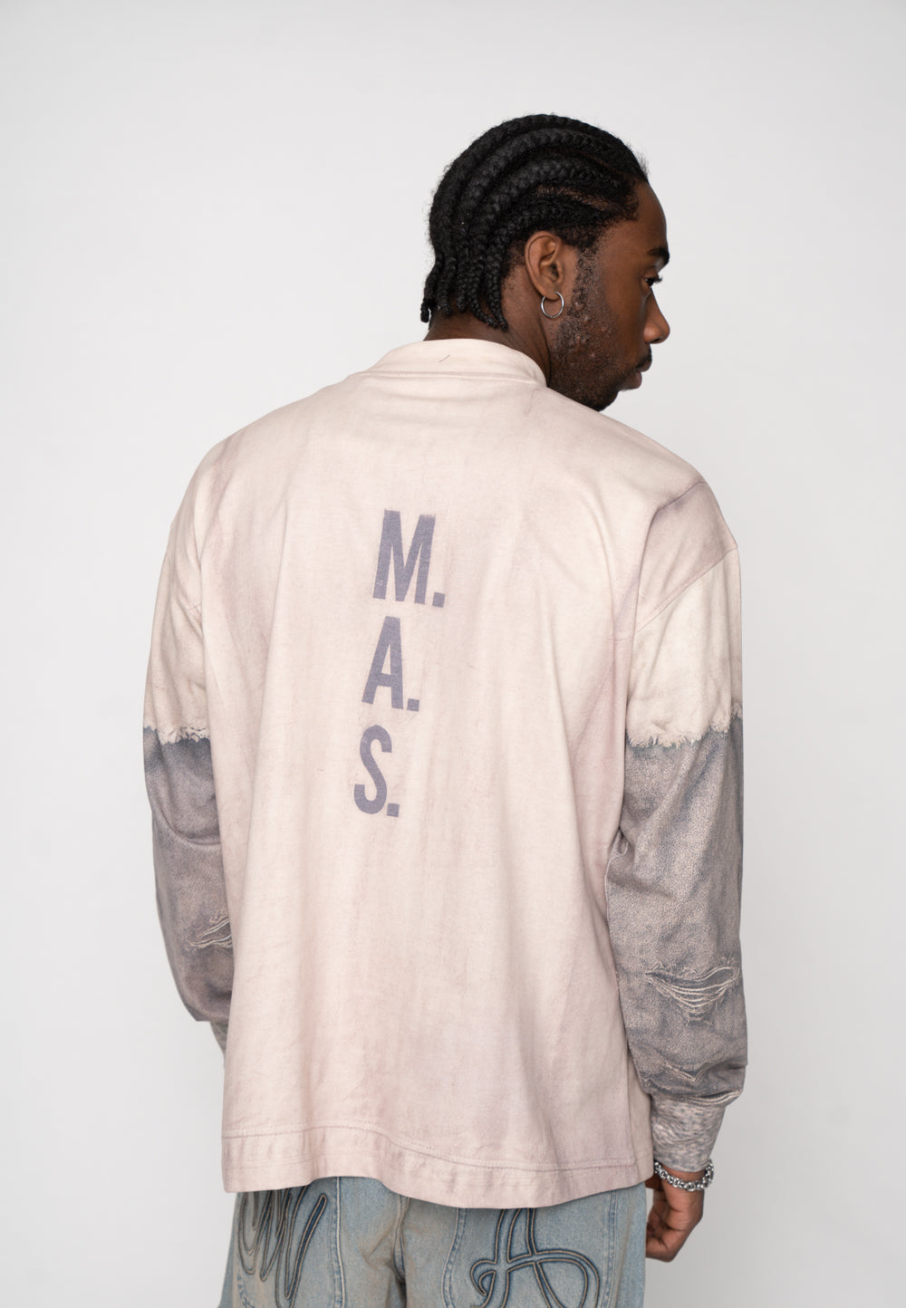 Multiply Apparel Oversize Longsleeve MEDLEY Cloud Cream – weitere Ansicht 5