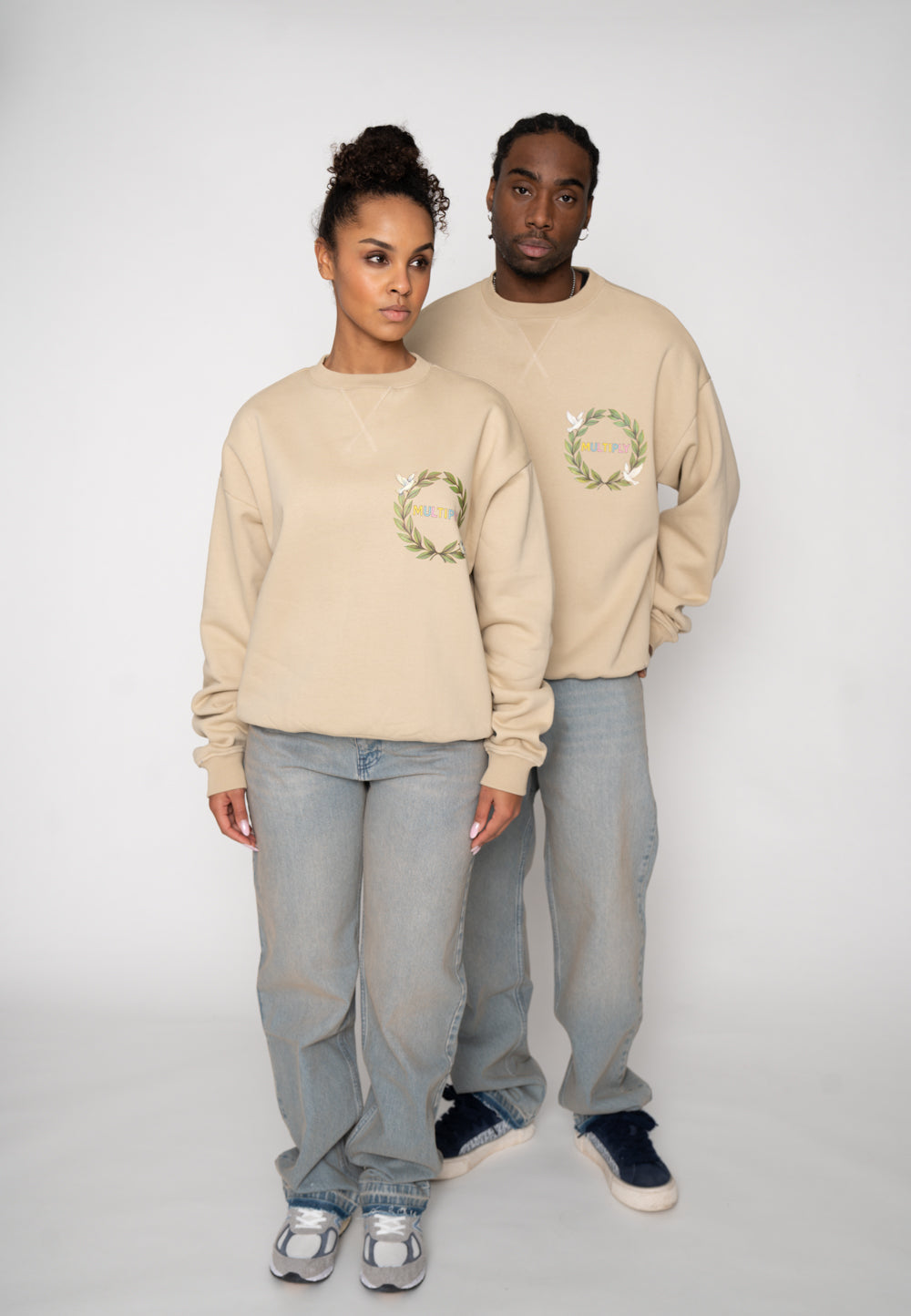 Multiply Apparel Oversize Sweatshirt RIVIERA Fields of Rye – weitere Ansicht 3