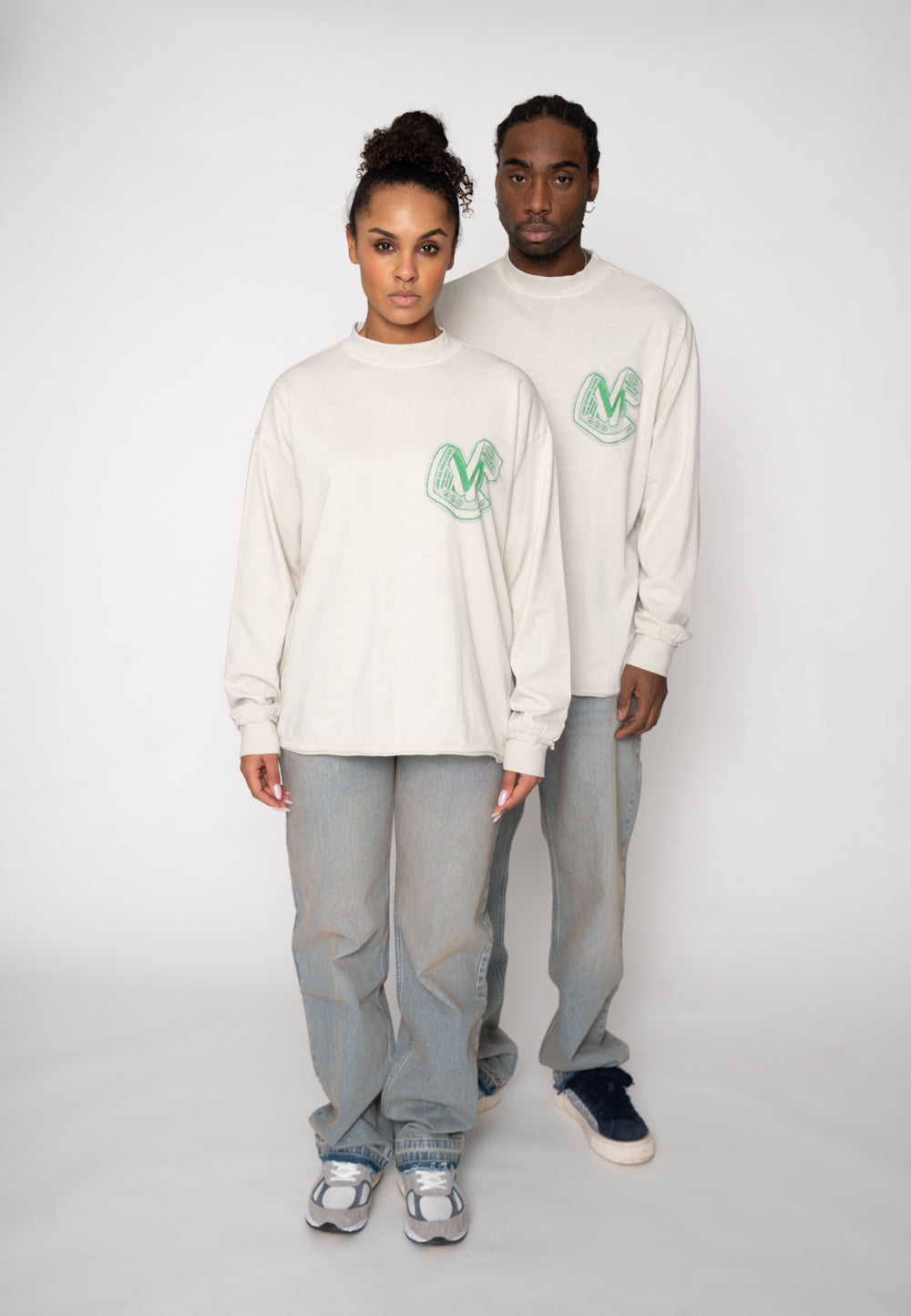 Multiply Apparel Oversize Longsleeve BARIUM Glacier Gray – weitere Ansicht 3