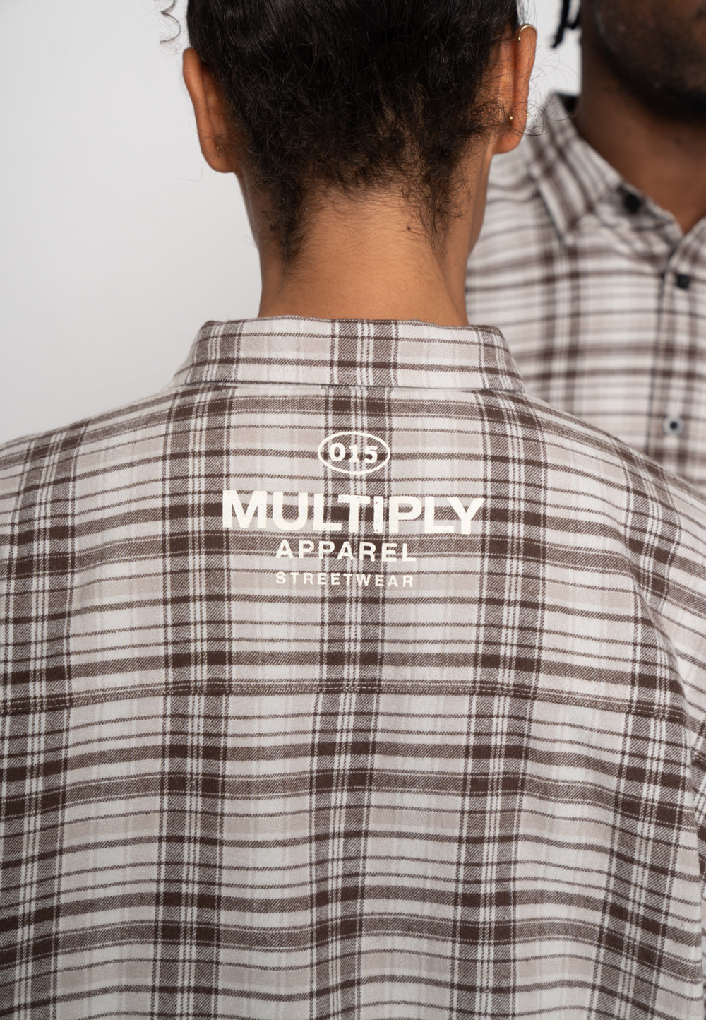 Multiply Apparel Oversize Double Longsleeve BANDING Glacier Gray – weitere Ansicht 2