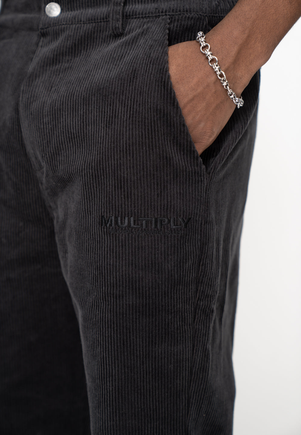 Multiply Apparel Cord Pants CORDED Phantom Washed – weitere Ansicht 3