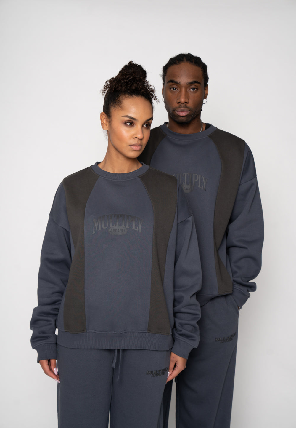 Multiply Apparel Oversize Sweatshirt HOMING Ombre Blue – weitere Ansicht 4
