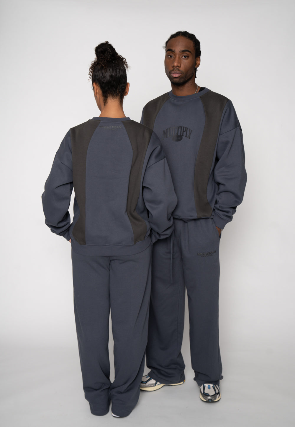 Multiply Apparel Oversize Sweatshirt HOMING Ombre Blue – weitere Ansicht 5