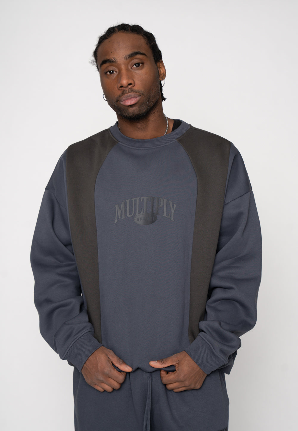 Multiply Apparel Oversize Sweatshirt HOMING Ombre Blue – weitere Ansicht 6