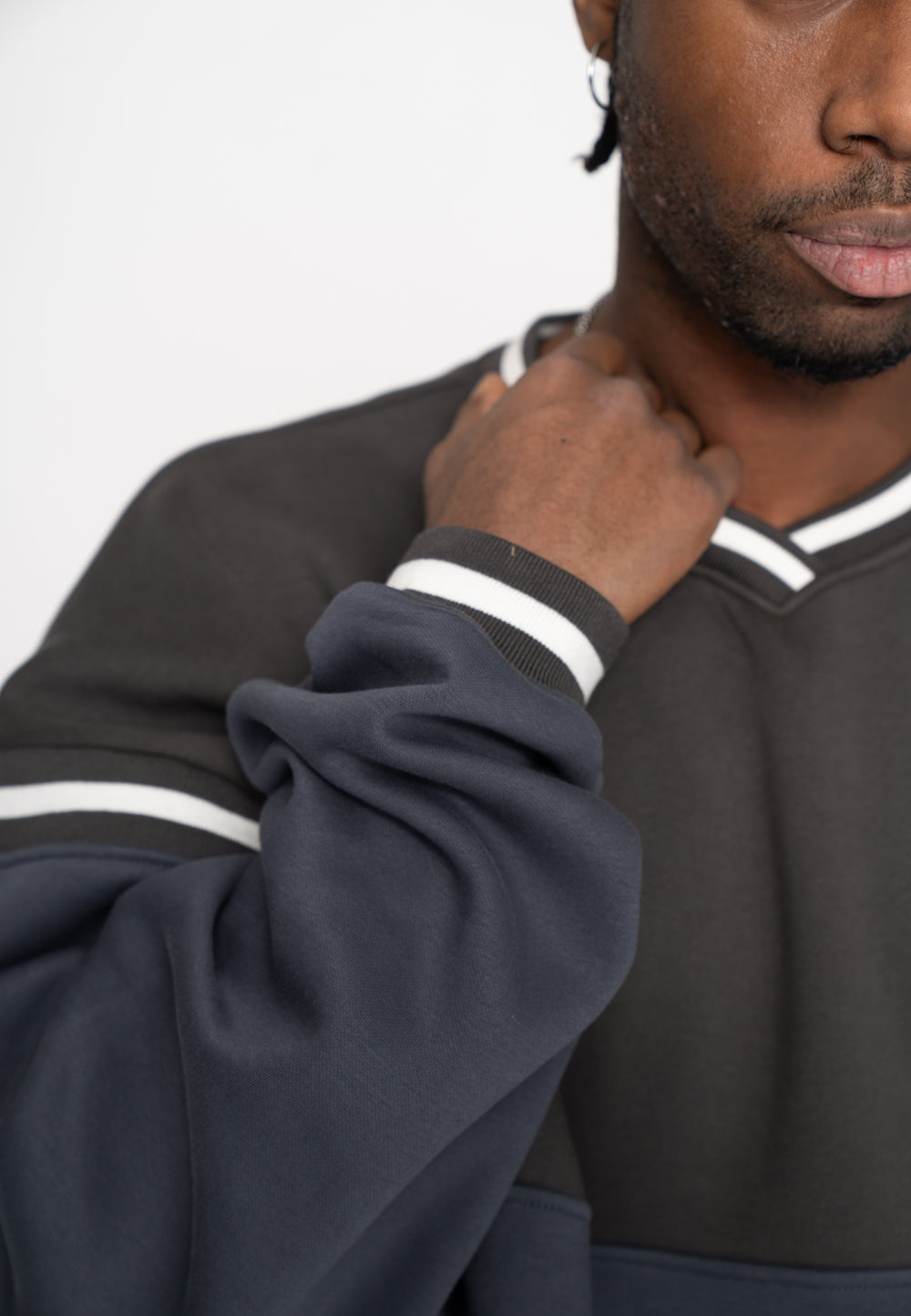 Multiply Apparel Oversize Sweatshirt BANDED Ombre Blue – weitere Ansicht 2