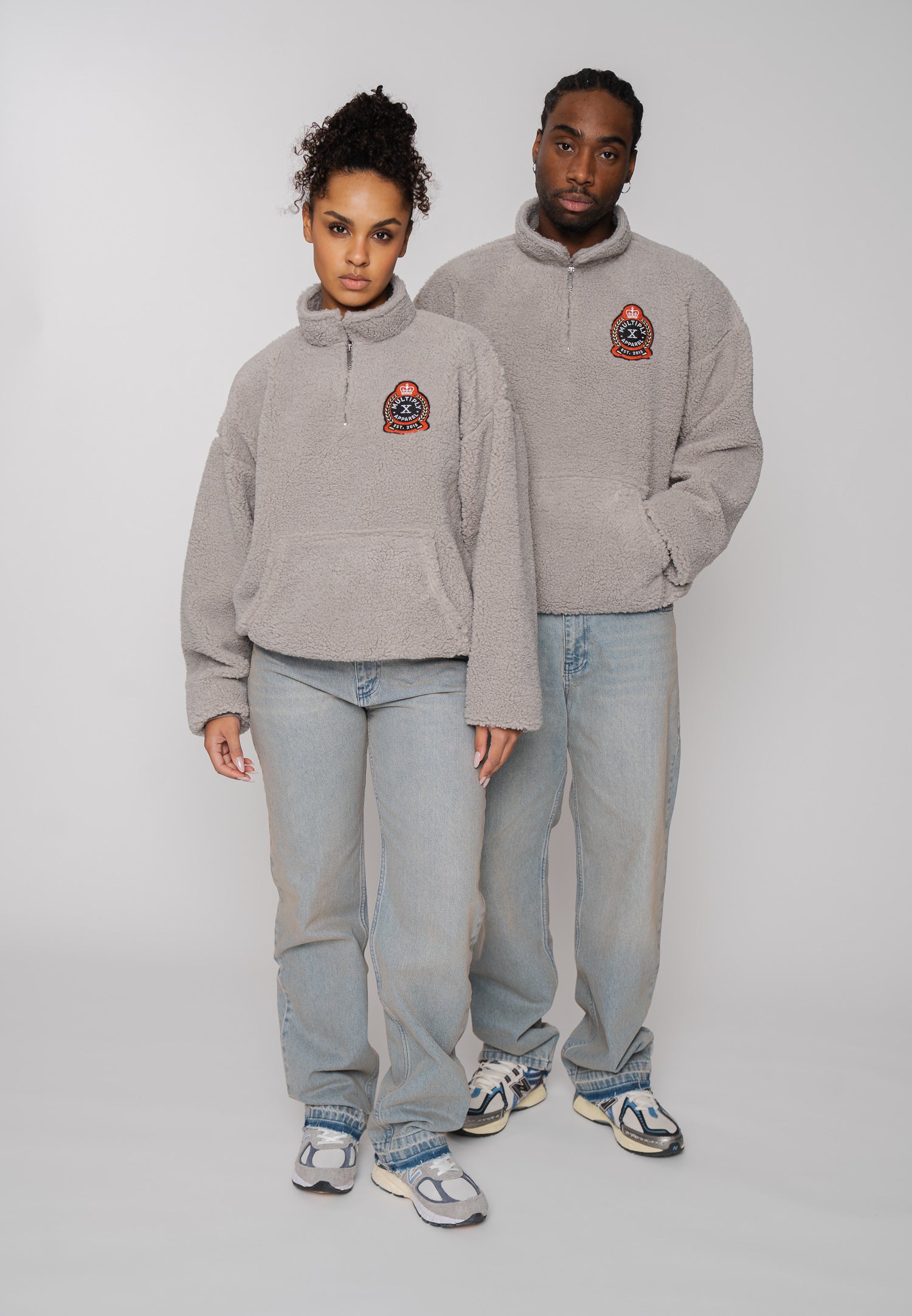 Multiply Apparel Sweater Sherpa EPOCH Opal Grey – weitere Ansicht 2