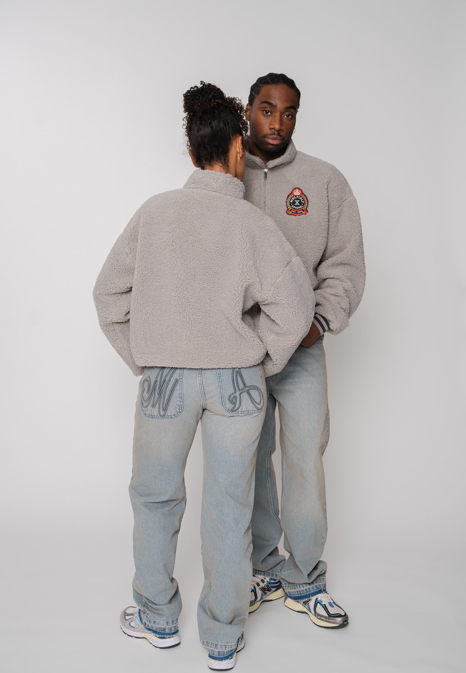 Multiply Apparel Sweater Sherpa EPOCH Opal Grey – weitere Ansicht 3