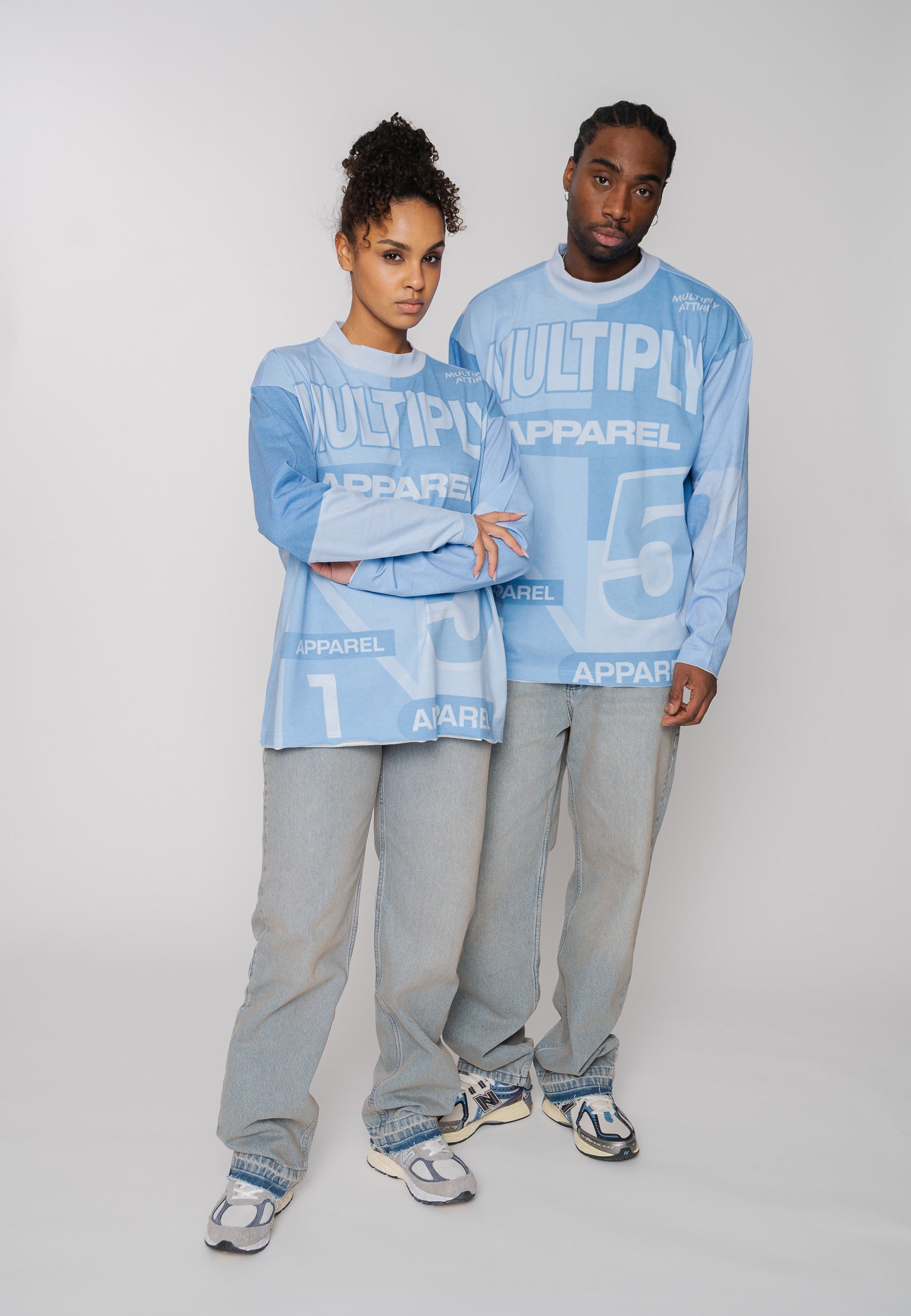 Multiply Apparel Oversize Longsleeve QUAD Tradewinds – weitere Ansicht 3