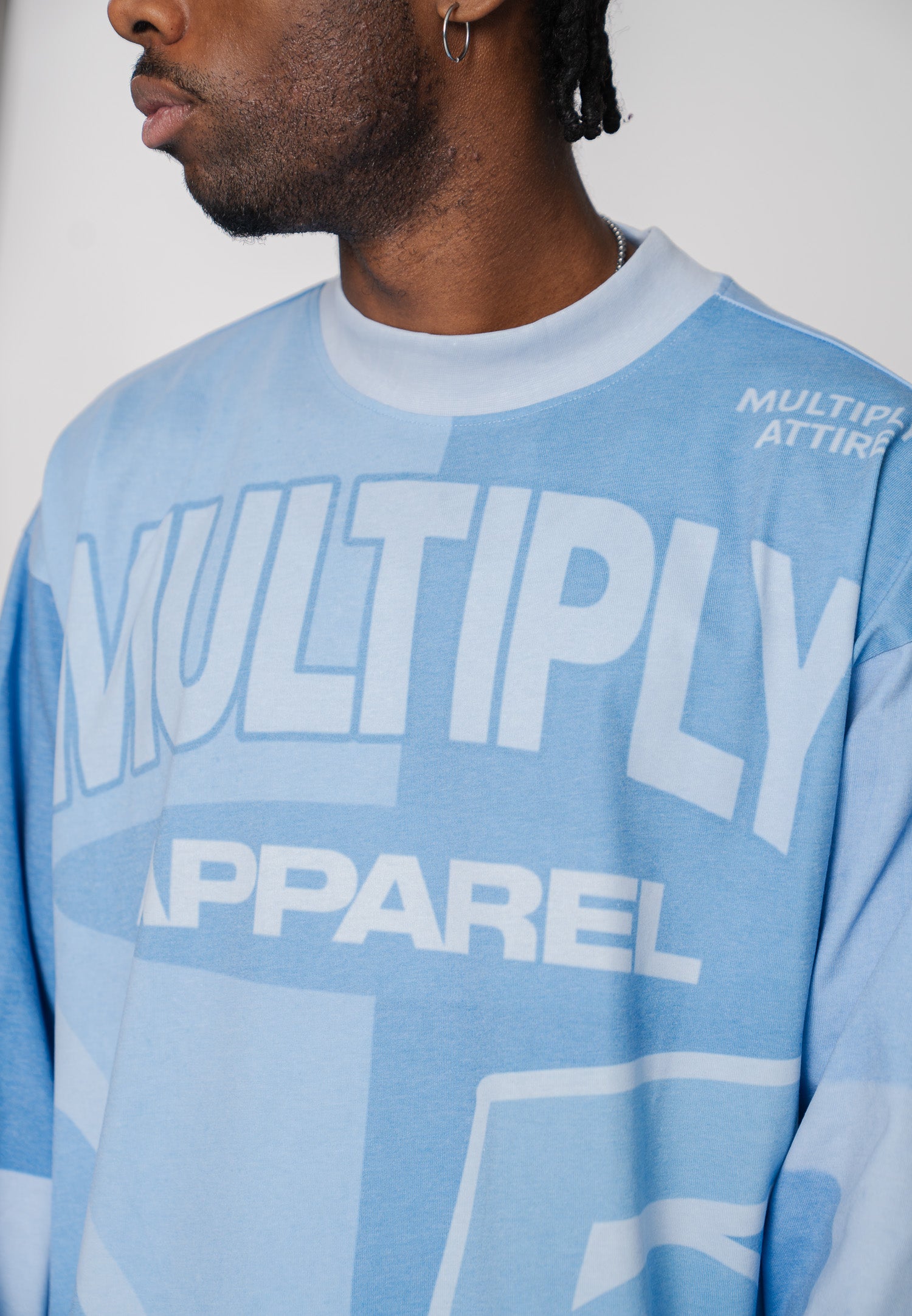 Multiply Apparel Oversize Longsleeve QUAD Tradewinds – weitere Ansicht 8