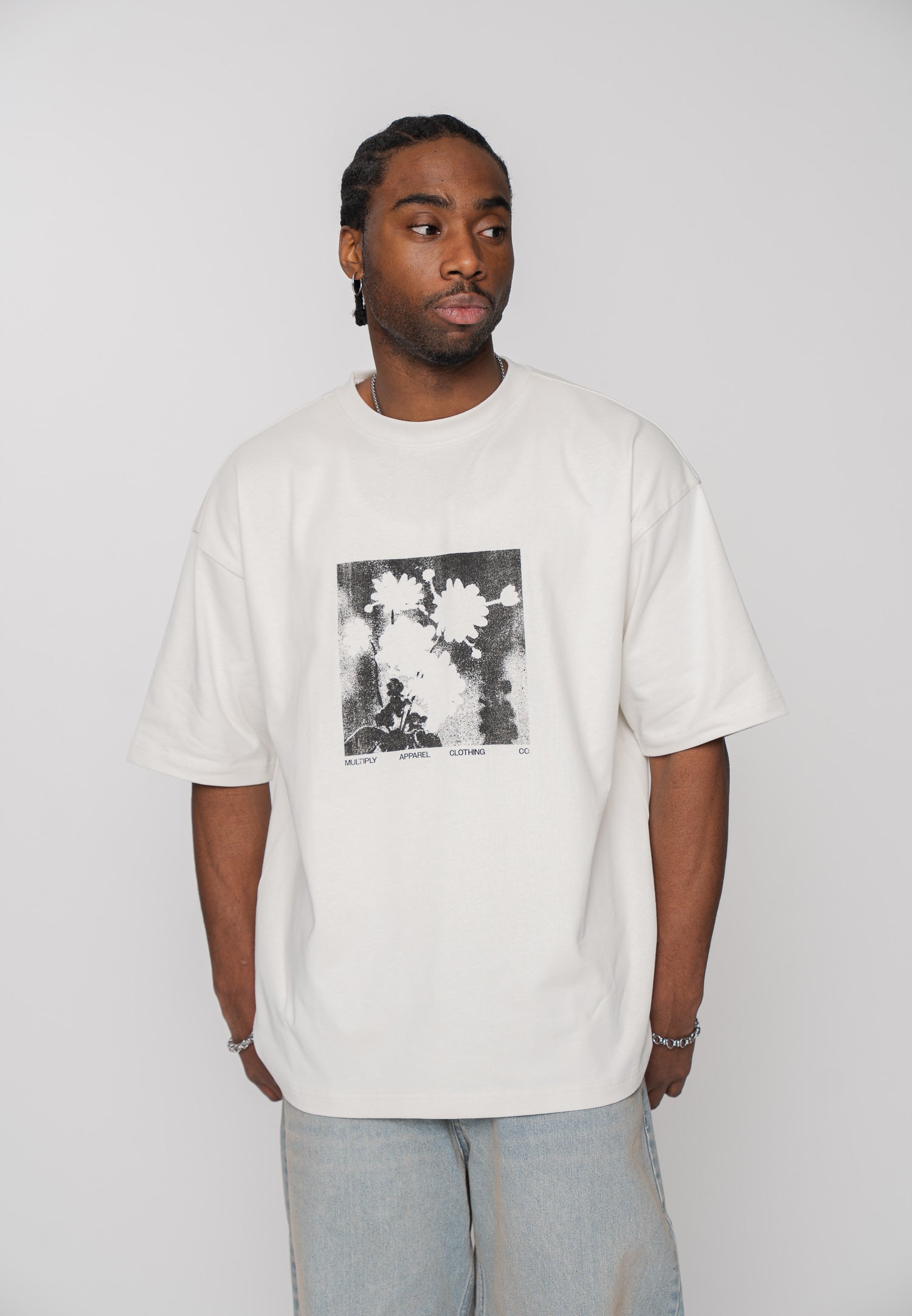 Multiply Apparel T-Shirt BOTANIC Vasporous Gray – weitere Ansicht 5