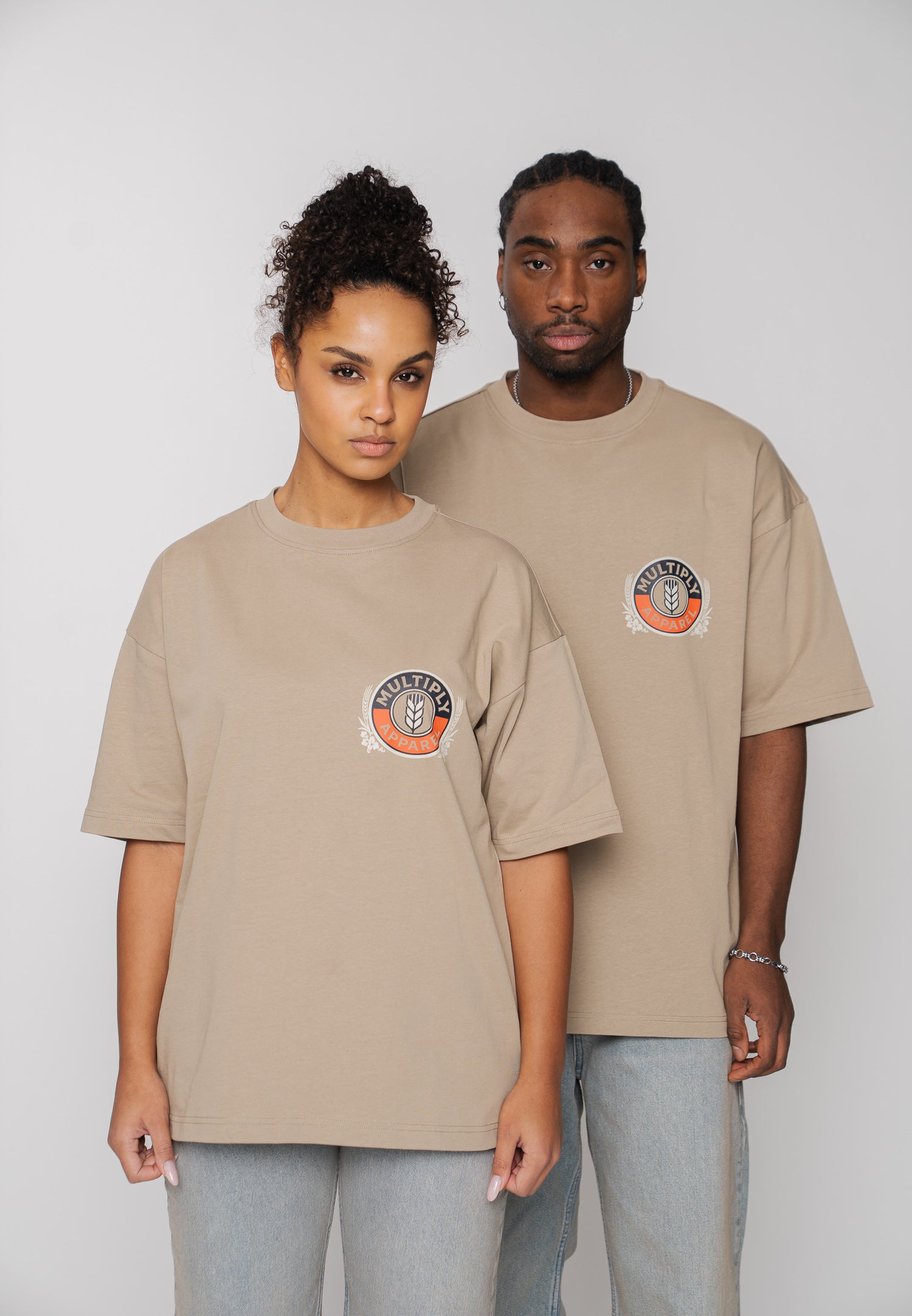 Multiply Apparel Oversize T-Shirt MALT Weathered Teak – weitere Ansicht 2