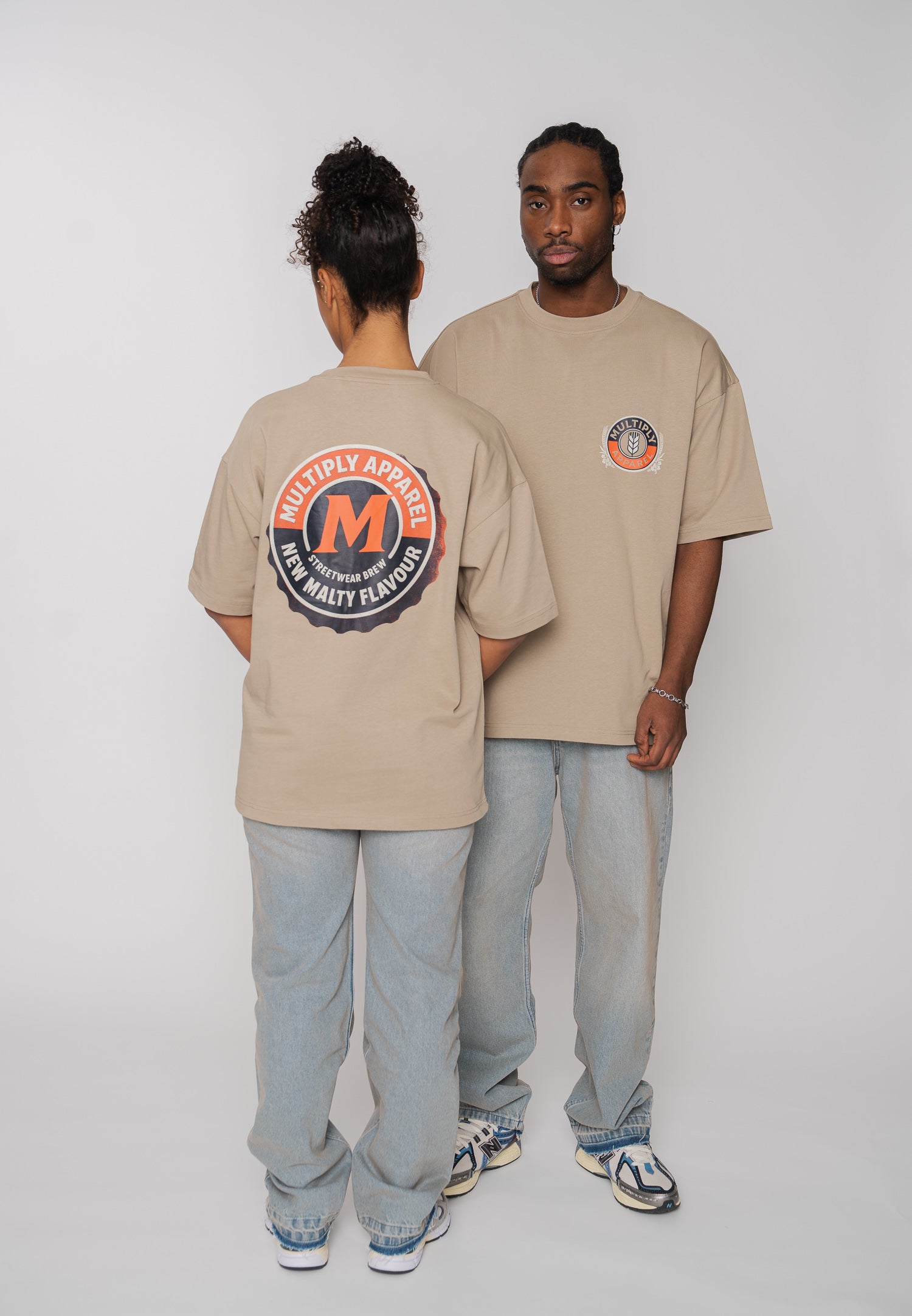 Multiply Apparel Oversize T-Shirt MALT Weathered Teak – weitere Ansicht 3