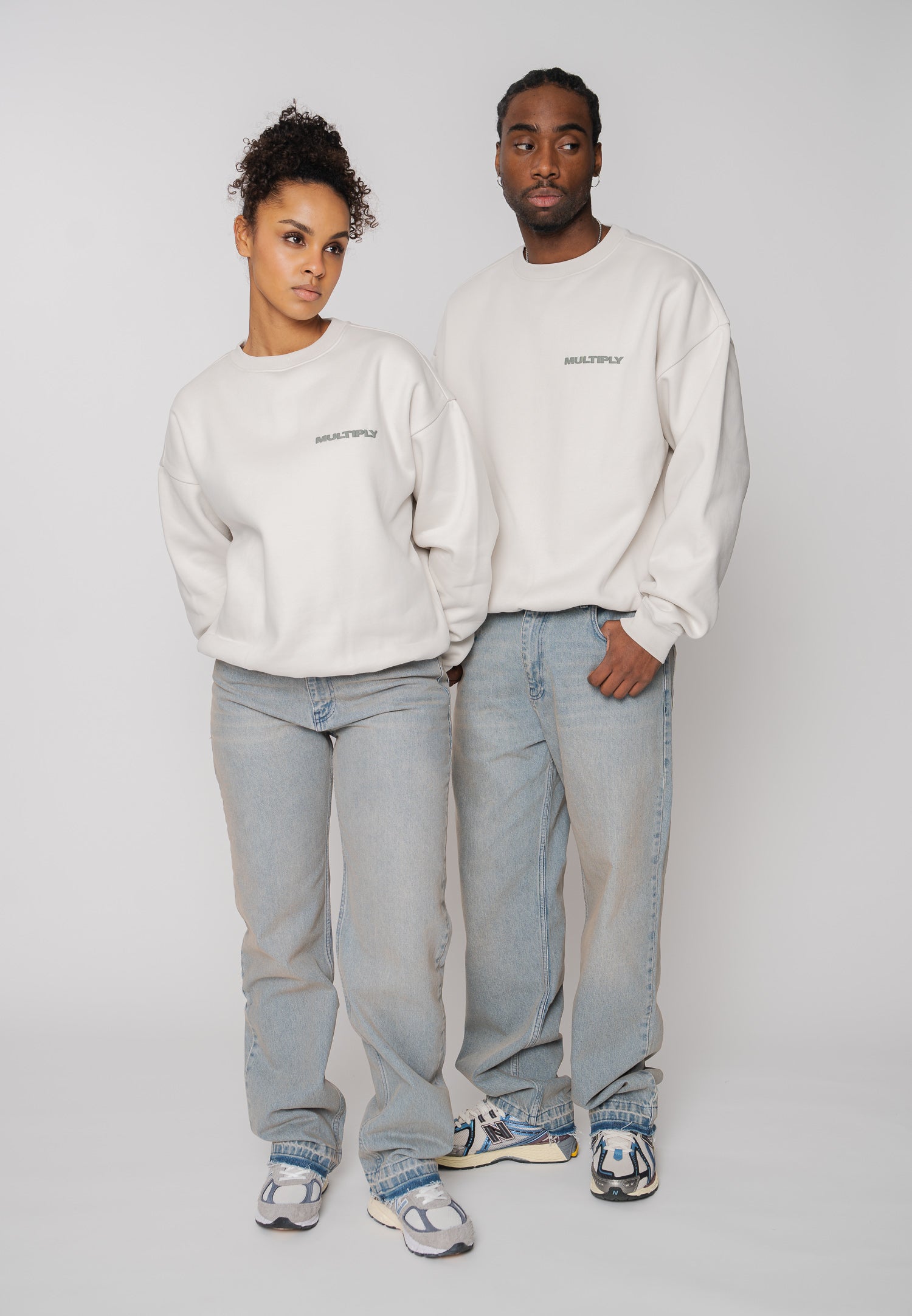 Multiply Apparel Oversize Sweatshirt MULTIPLY Vasporous Gray – weitere Ansicht 2