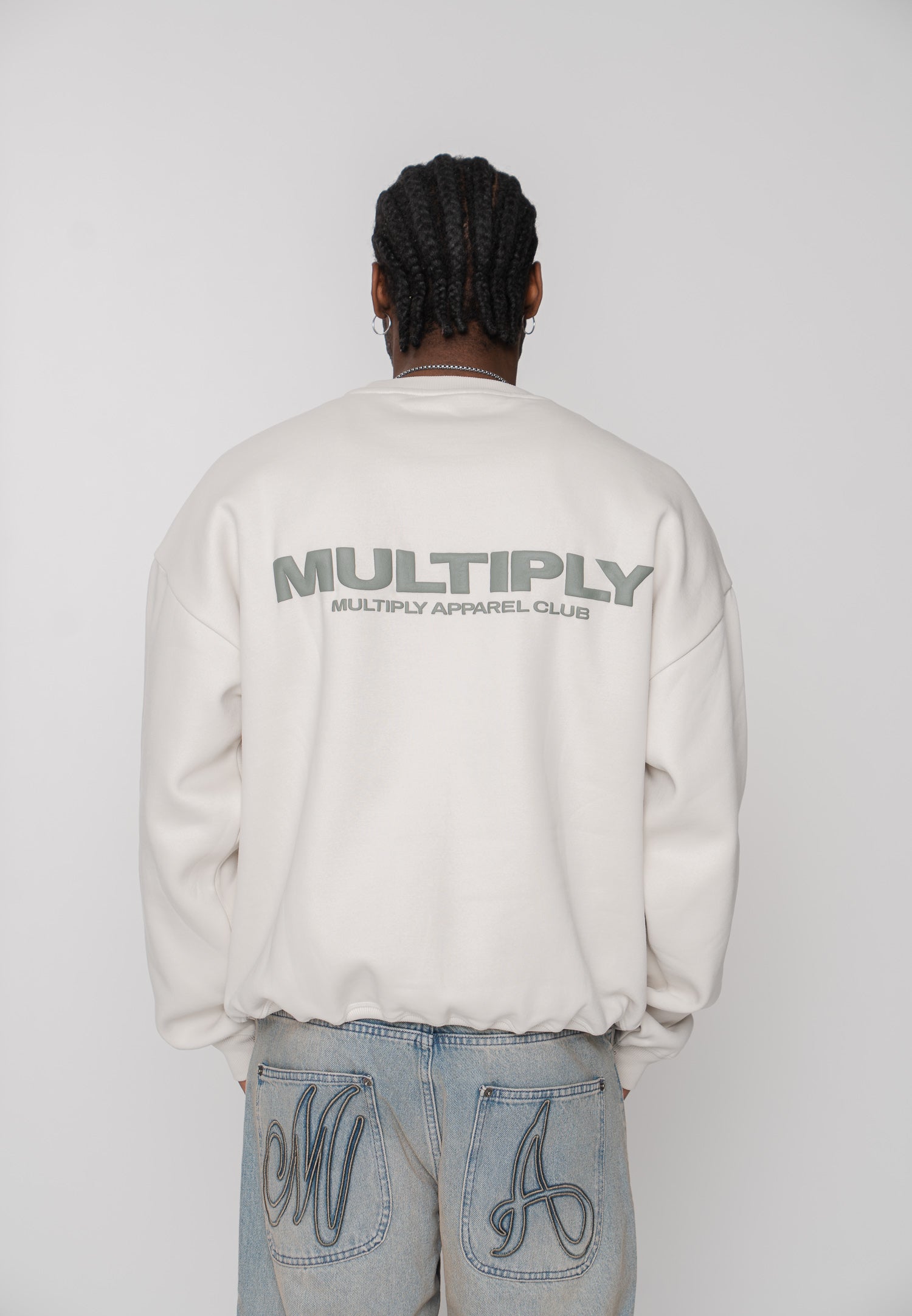 Multiply Apparel Oversize Sweatshirt MULTIPLY Vasporous Gray – weitere Ansicht 5