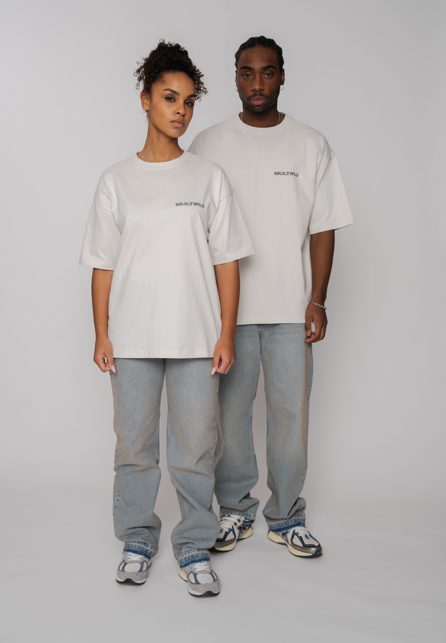 Multiply Apparel Oversize T-shirt MULTIPLY Vasporous Gray – weitere Ansicht 2