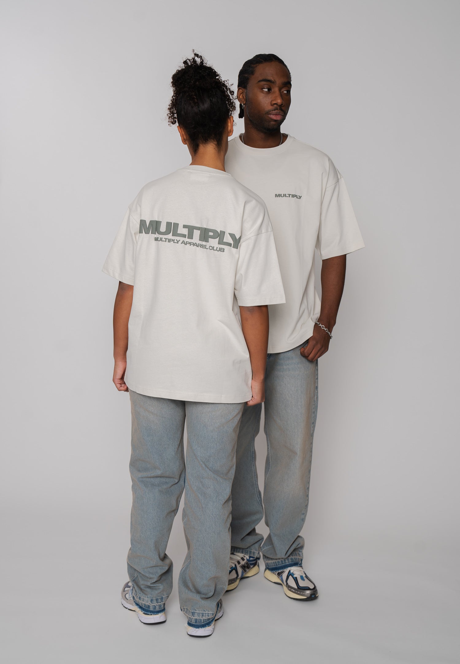 Multiply Apparel Oversize T-shirt MULTIPLY Vasporous Gray – weitere Ansicht 3