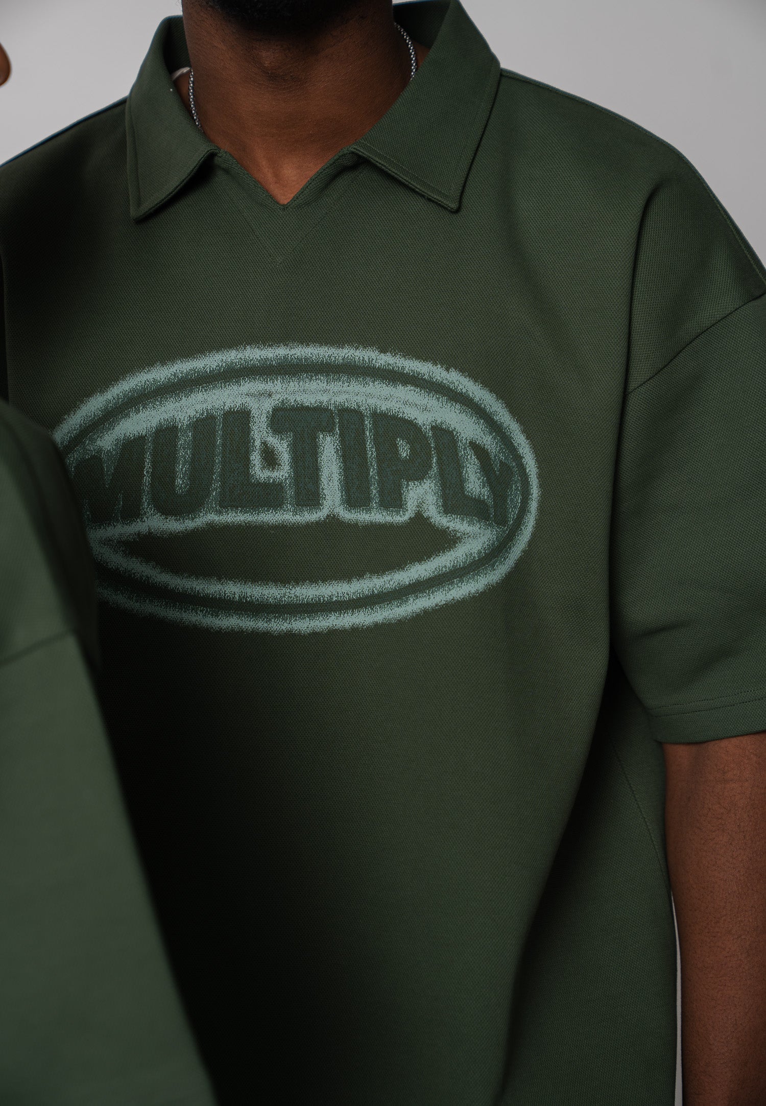 Multiply Apparel Oversize Short Sleeve Polo ECLIPSE Duck Green – weitere Ansicht 7