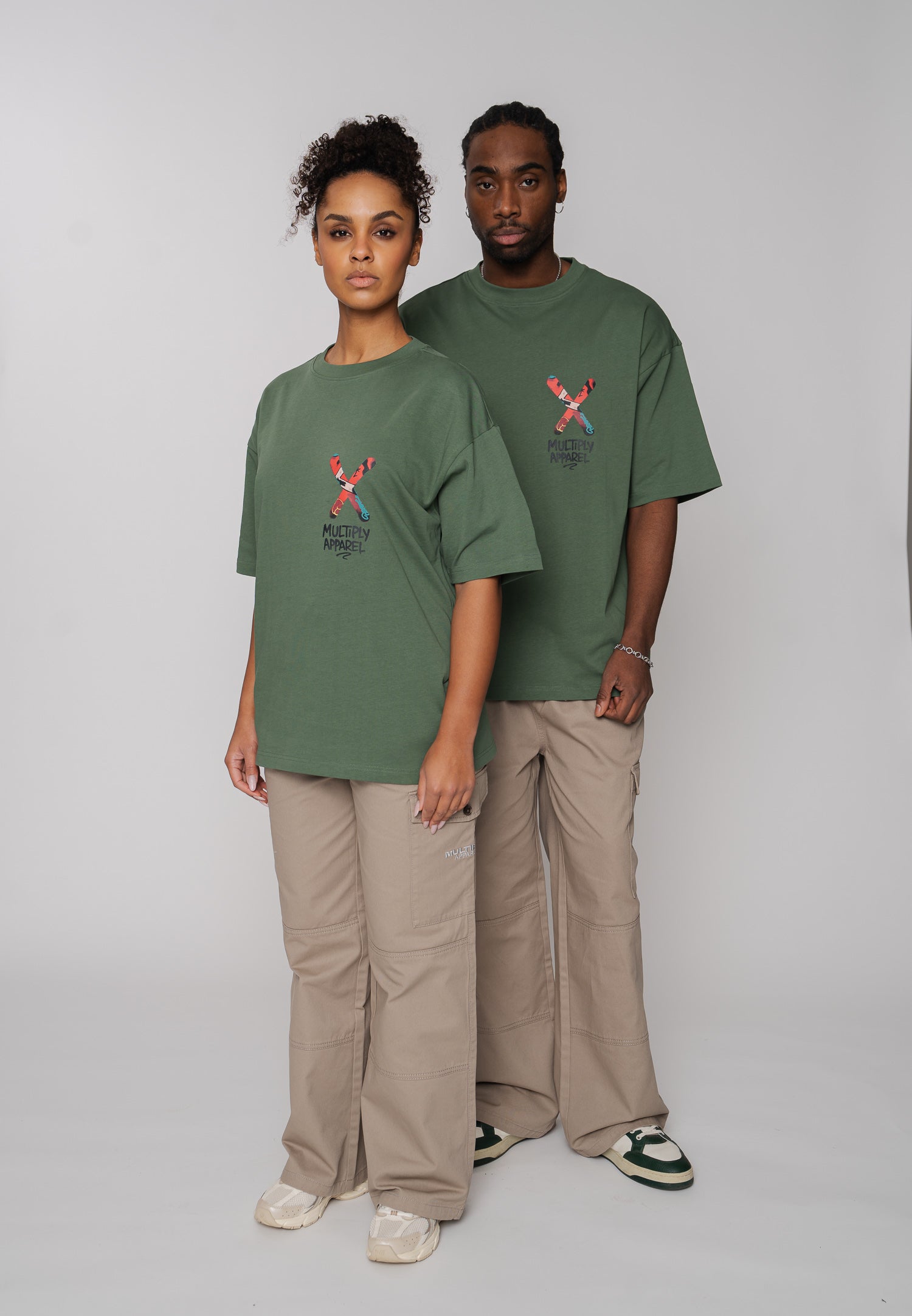 Multiply Apparel Oversize T-Shirt APPLE Duck Green – weitere Ansicht 4