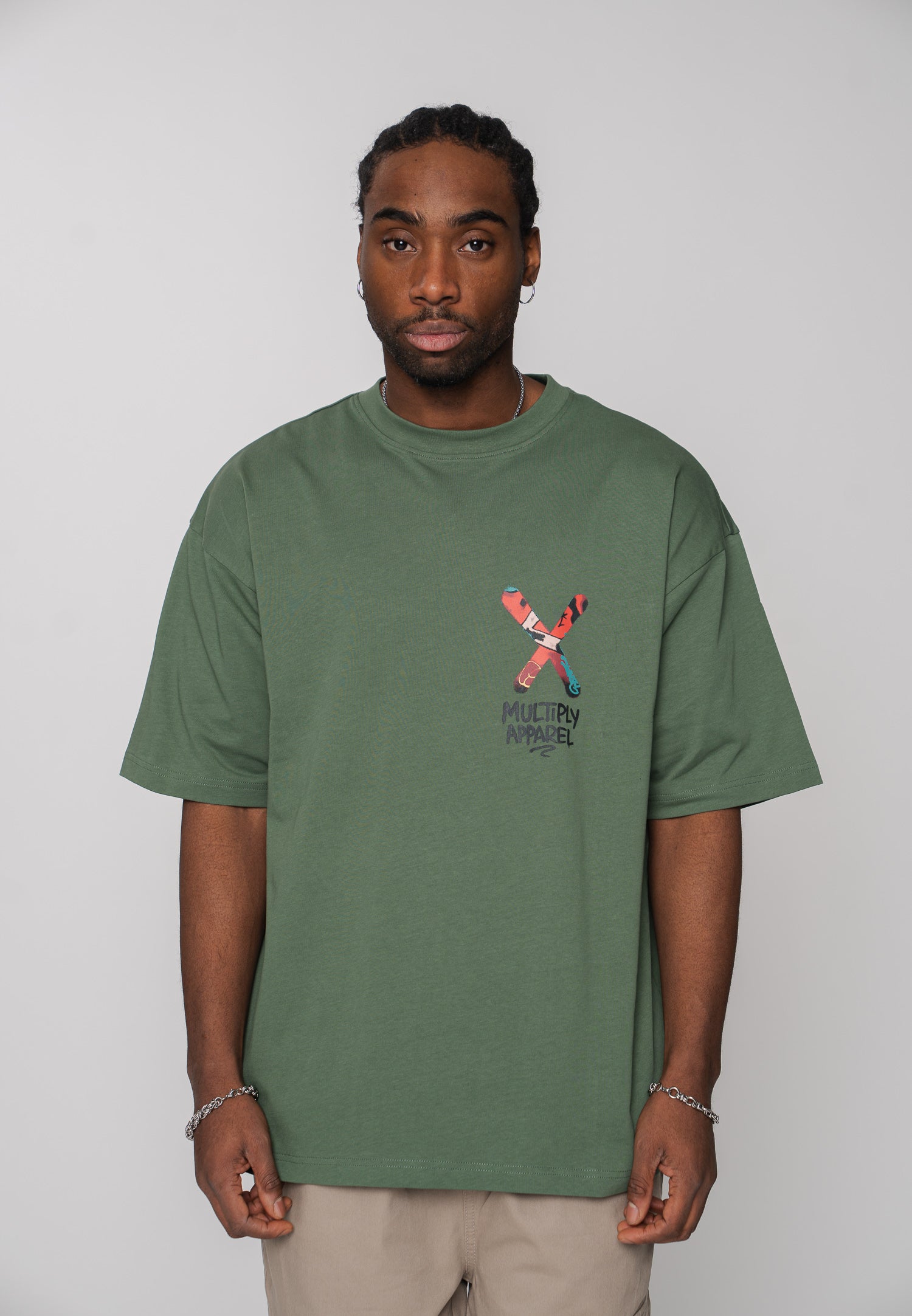 Oversize T-Shirt APPLE Duck Green