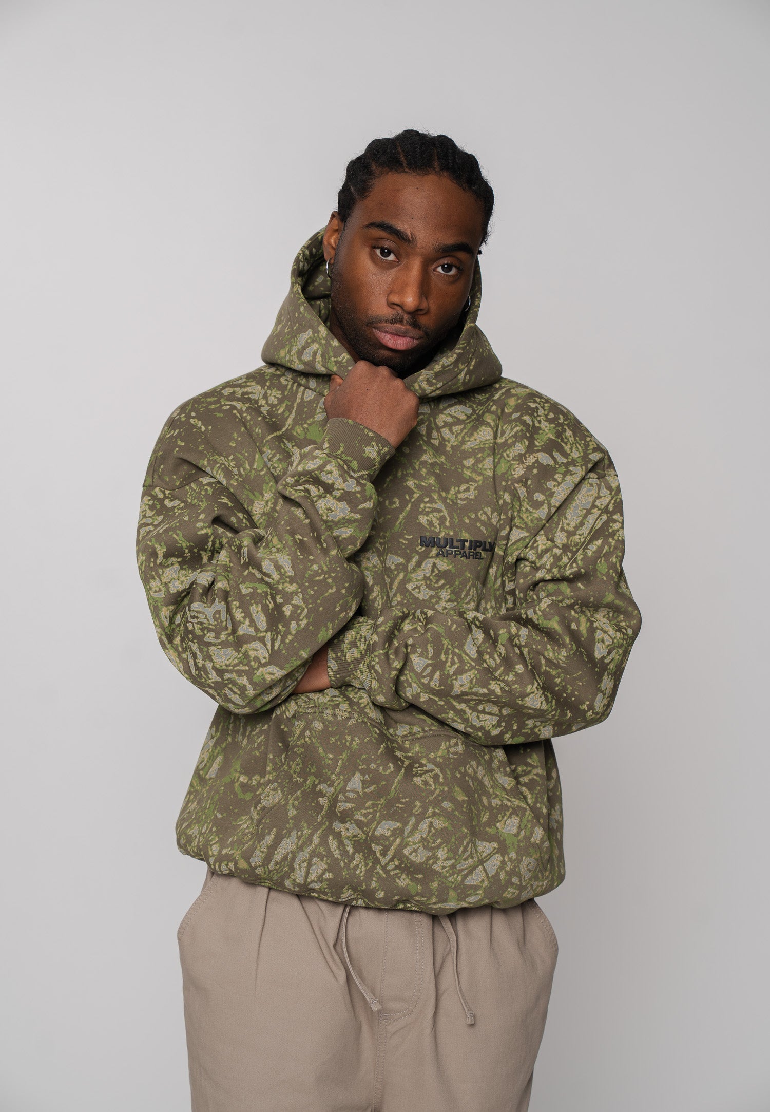 Multiply Apparel Oversize Hoodie CLOAK Odyssey Gray – weitere Ansicht 3