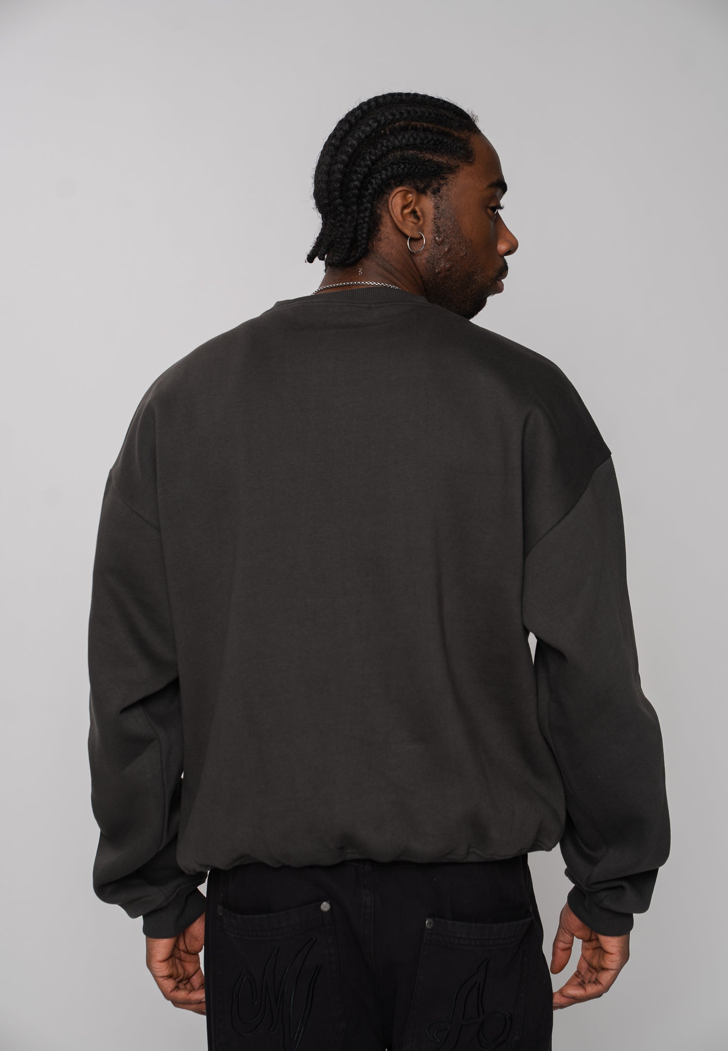Multiply Apparel Oversize Sweatshirt WATERCOLOUR Phantom Washed – weitere Ansicht 7