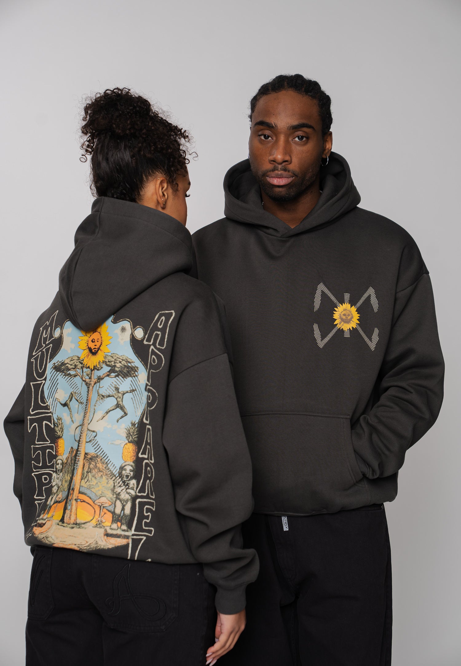 Multiply Apparel Hoodie PROPHECY Phantom Washed – weitere Ansicht 4