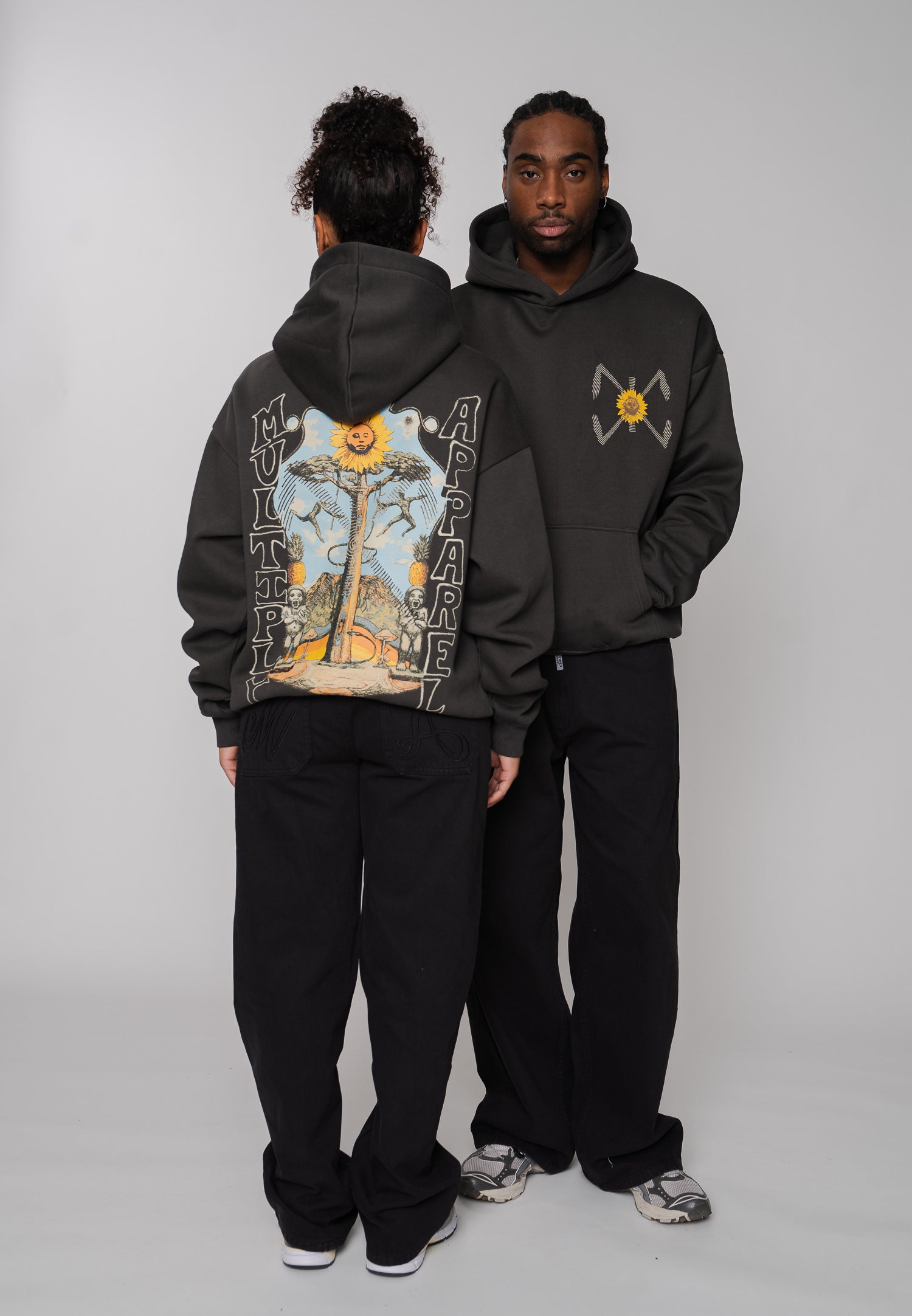 Multiply Apparel Hoodie PROPHECY Phantom Washed – weitere Ansicht 3