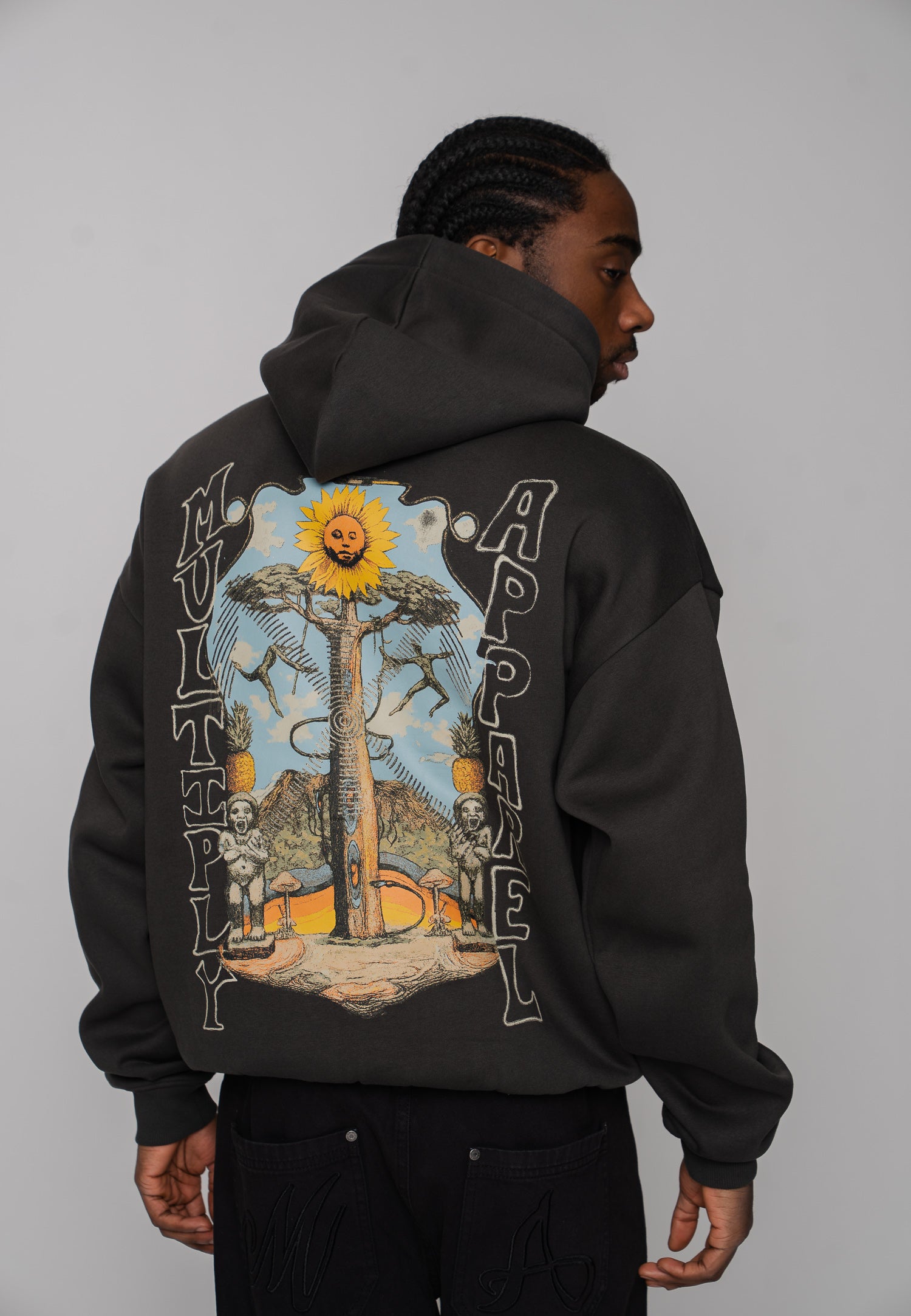 Multiply Apparel Hoodie PROPHECY Phantom Washed – weitere Ansicht 7