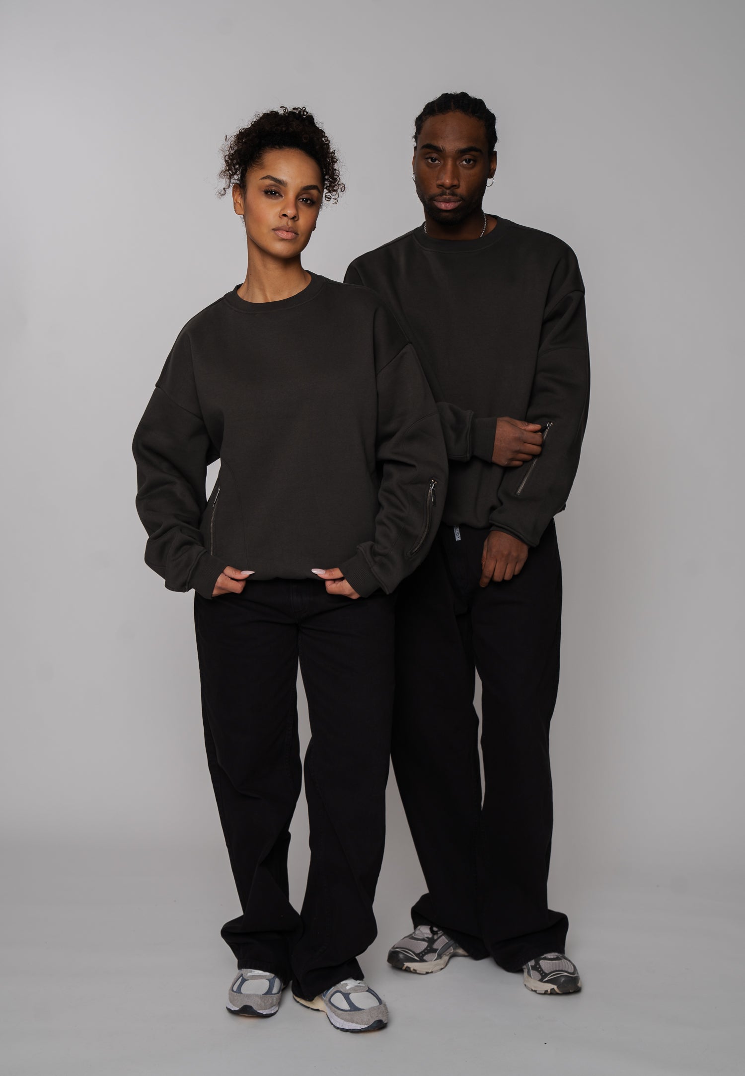 Multiply Apparel Oversize Sweatshirt ENGINEERED Phantom Washed – weitere Ansicht 2