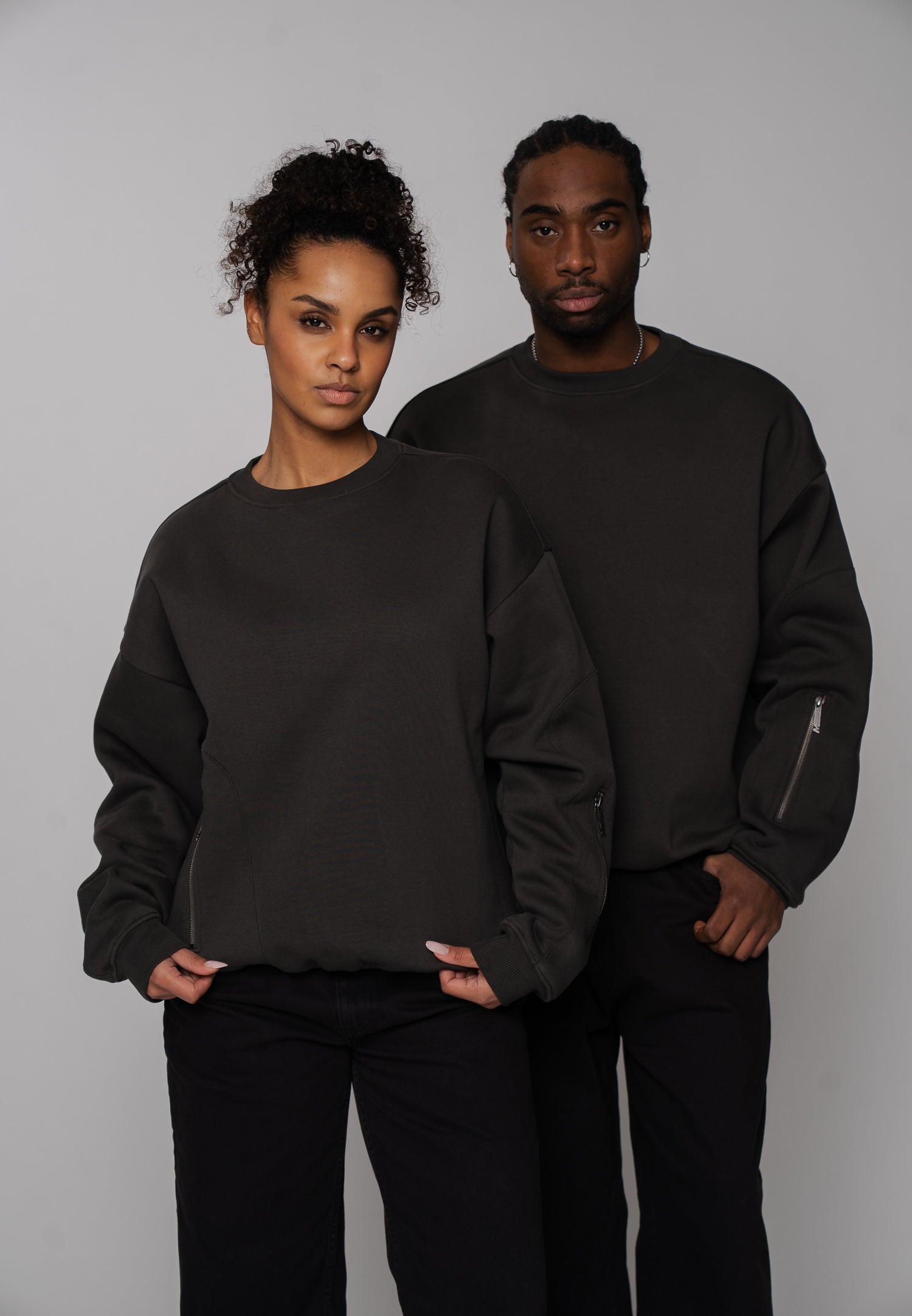 Multiply Apparel Oversize Sweatshirt ENGINEERED Phantom Washed – weitere Ansicht 4
