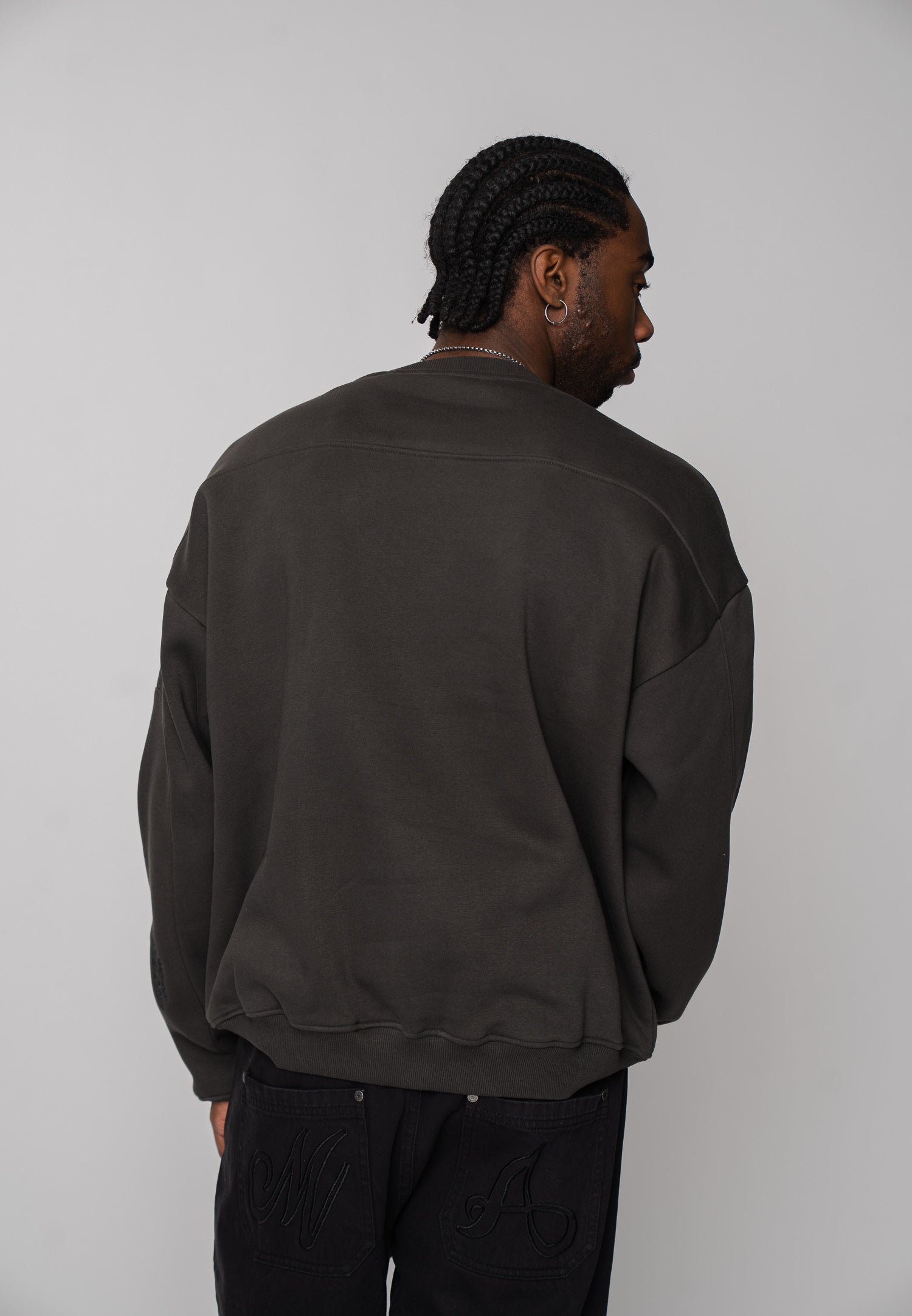 Multiply Apparel Oversize Sweatshirt ENGINEERED Phantom Washed – weitere Ansicht 7