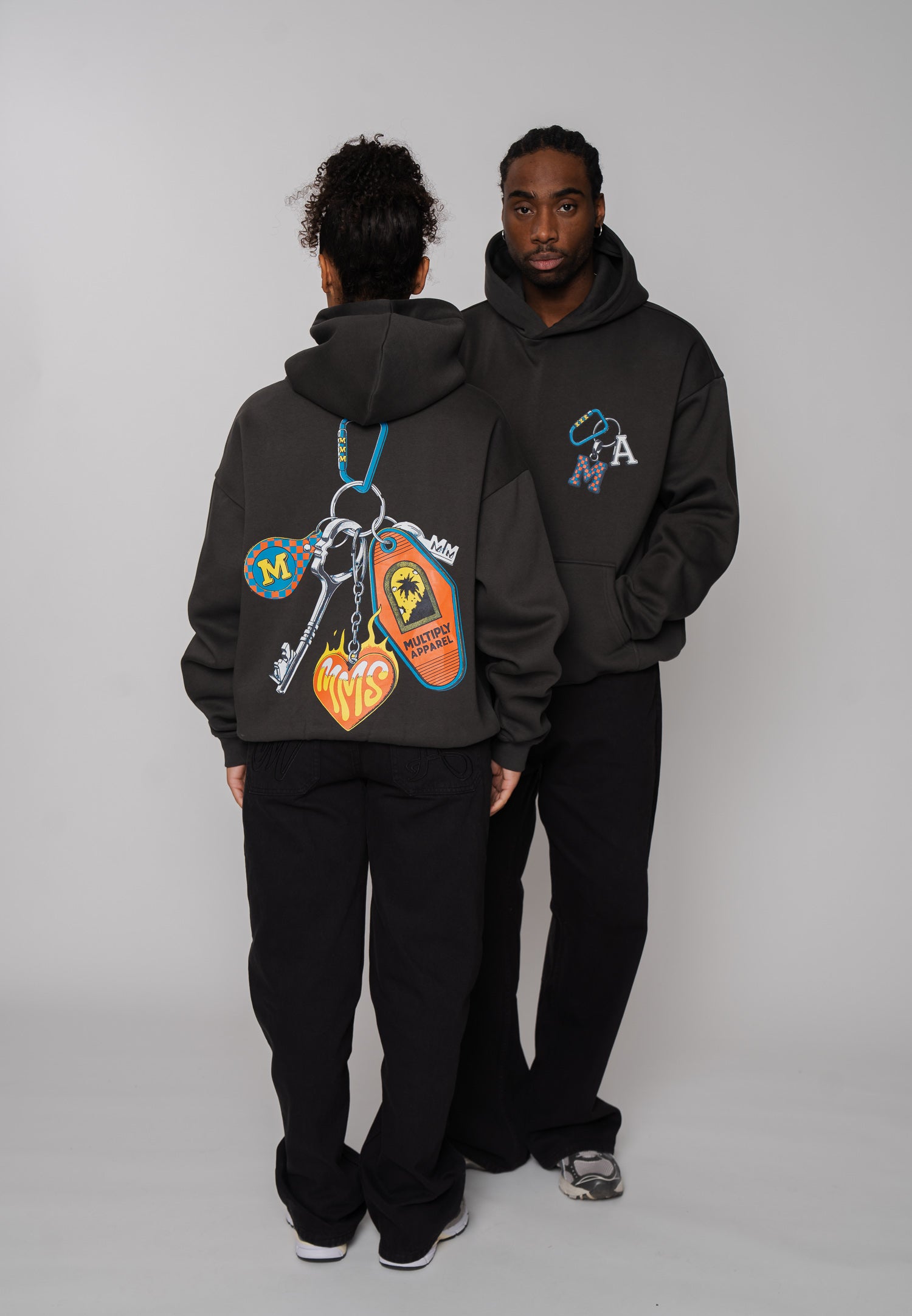 Multiply Apparel Hoodie PASSKEY Phantom Washed – weitere Ansicht 3