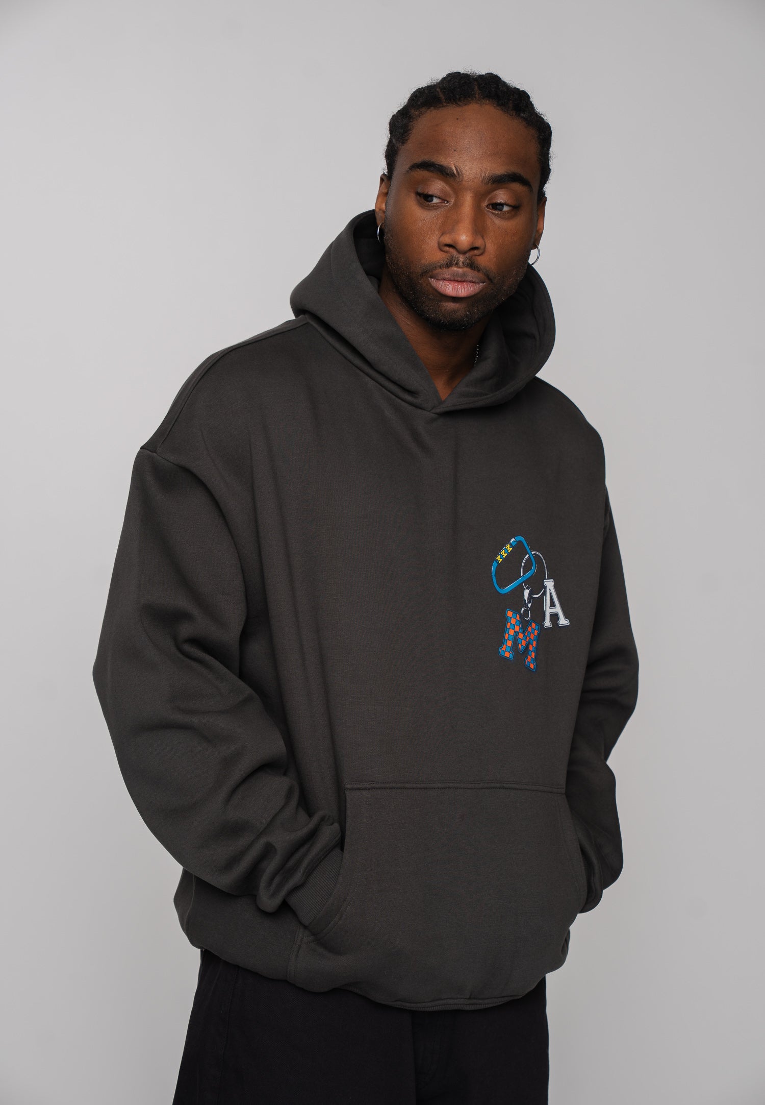 Hoodie PASSKEY Phantom Washed