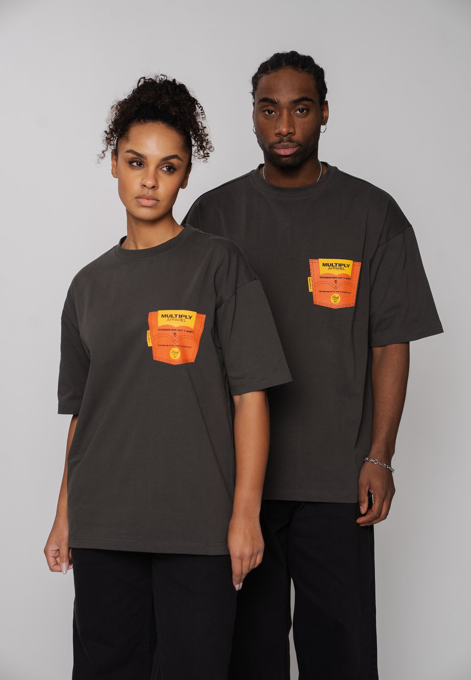 Oversize T-Shirt HIPPODROME Phantom Washed