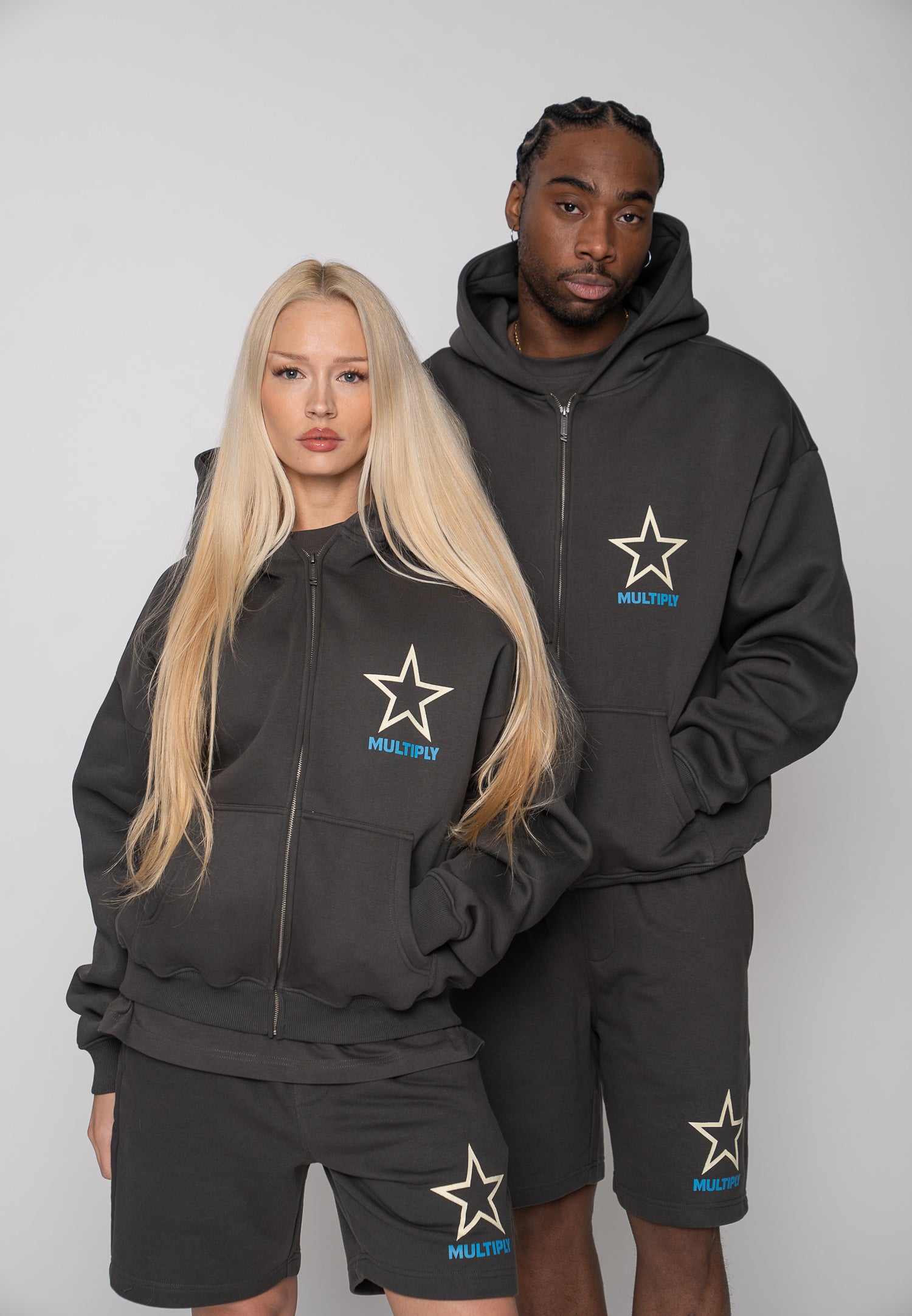 Zip Hoodie MULTI-VERSE Phantom Washed