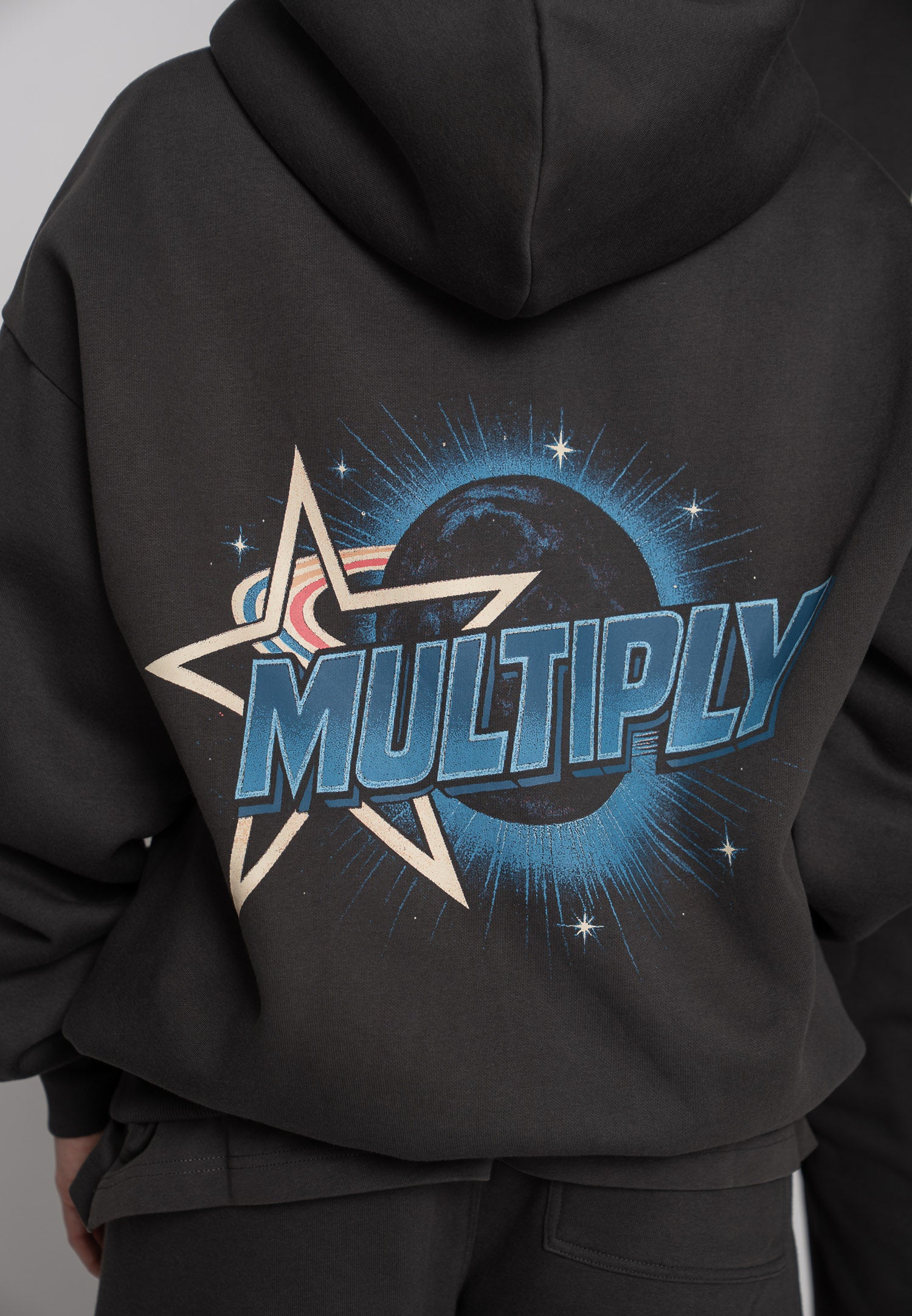 Multiply Apparel Zip Hoodie MULTI-VERSE Phantom Washed – weitere Ansicht 8