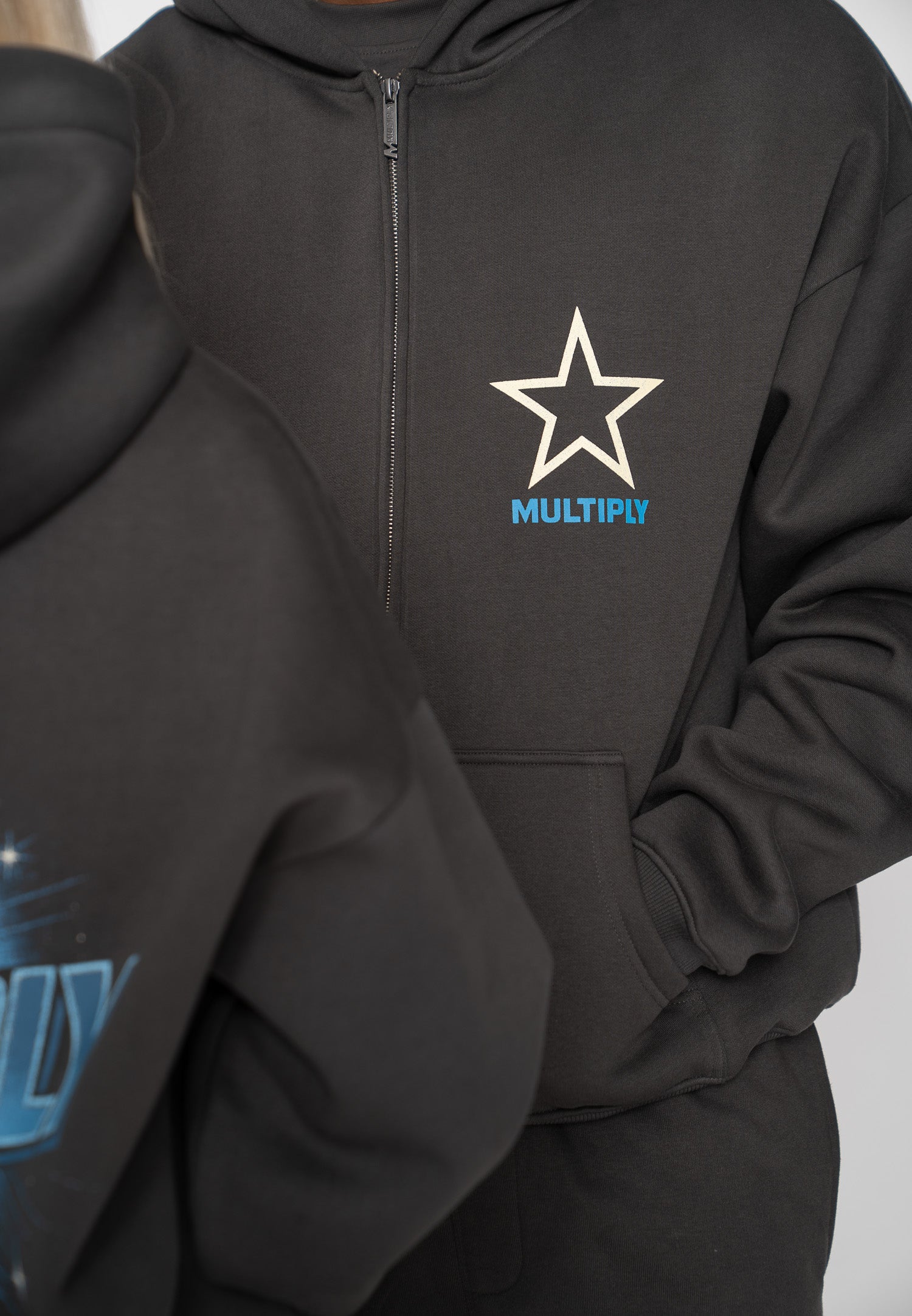 Zip Hoodie MULTI-VERSE Phantom Washed