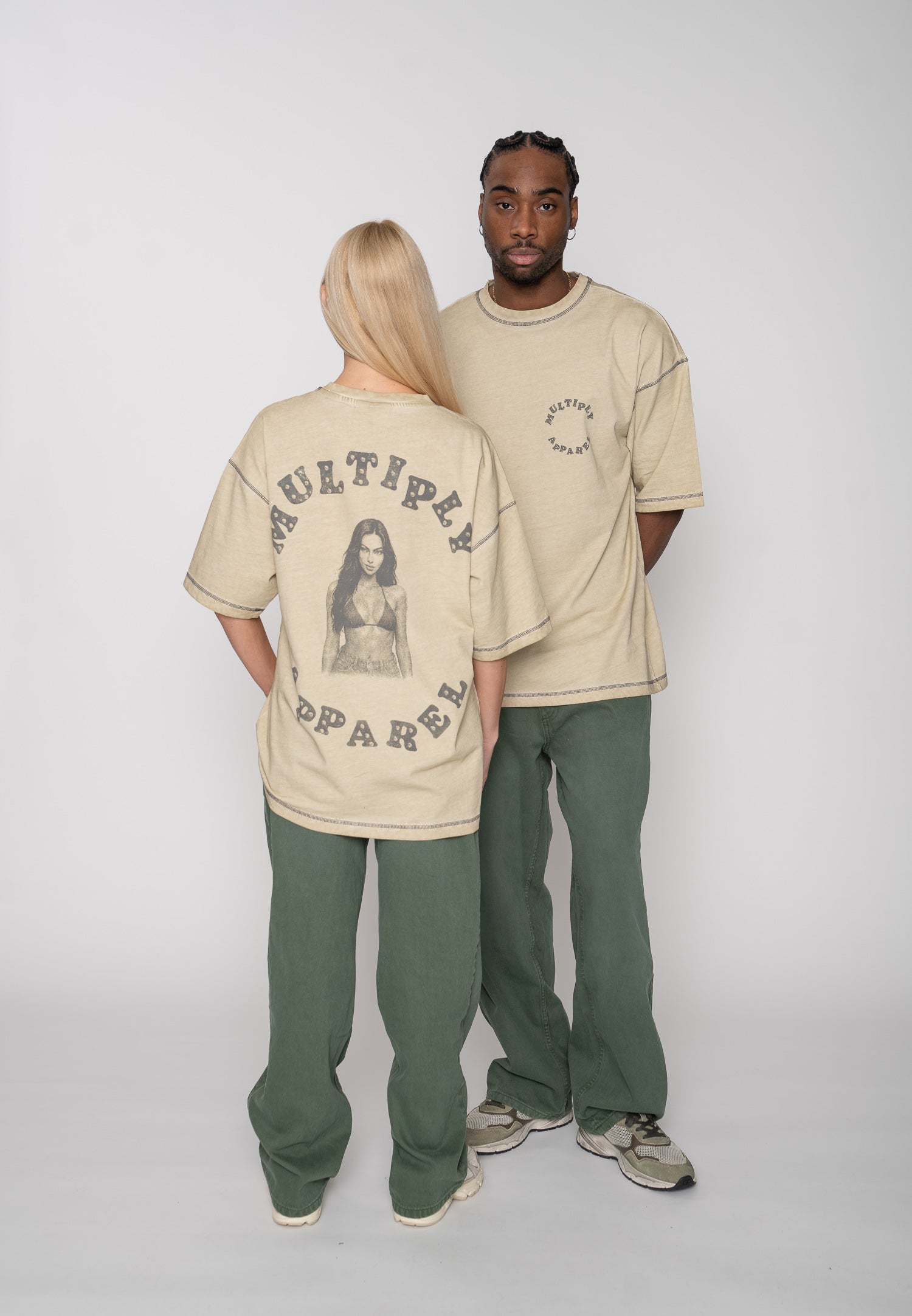 Wide Straight Jeans DUCK Duck Green