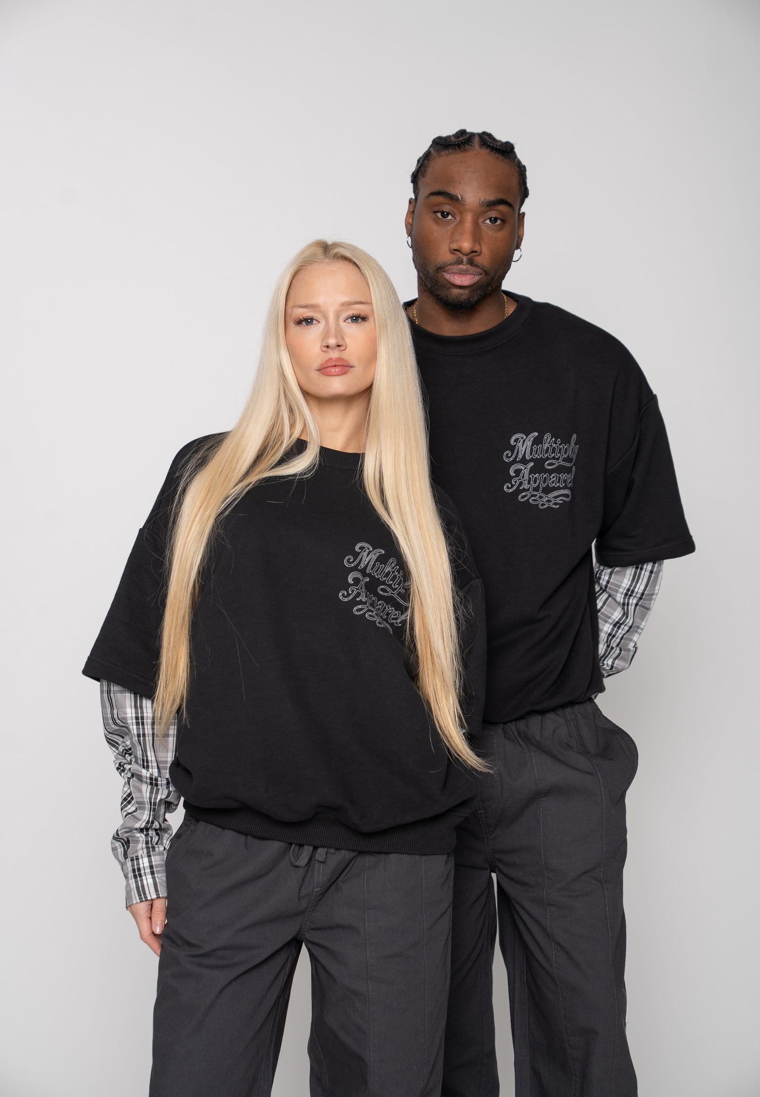 Multiply Apparel Oversize Sweatshirt HARMONY Black – weitere Ansicht 3