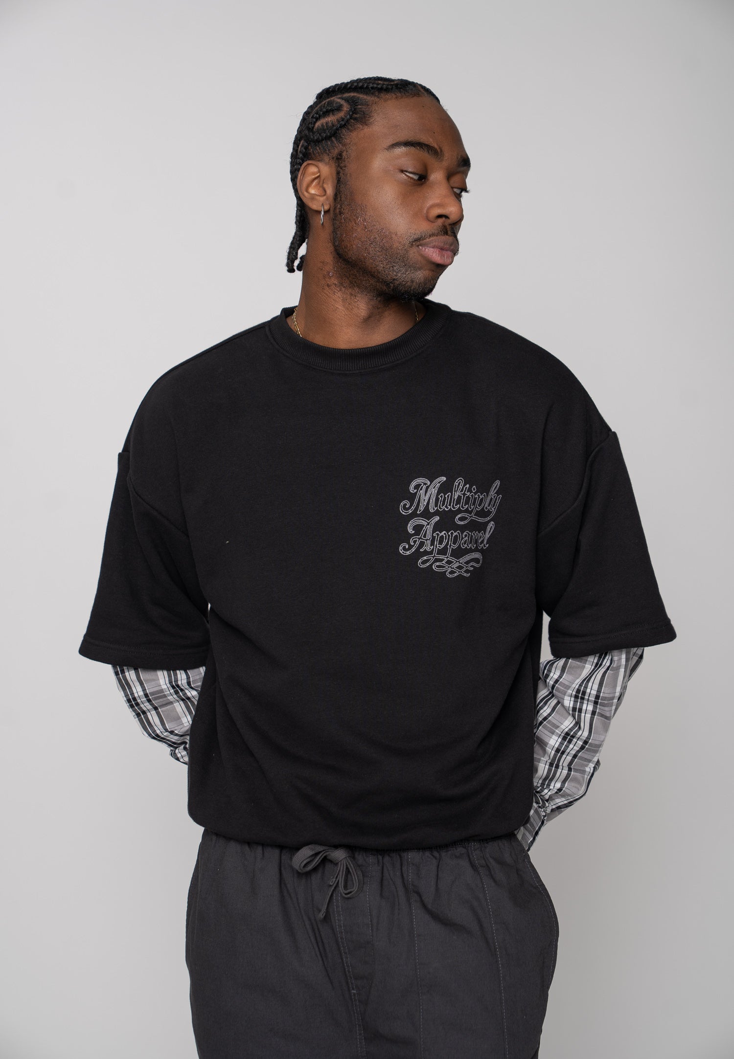 Multiply Apparel Oversize Sweatshirt HARMONY Black – weitere Ansicht 5