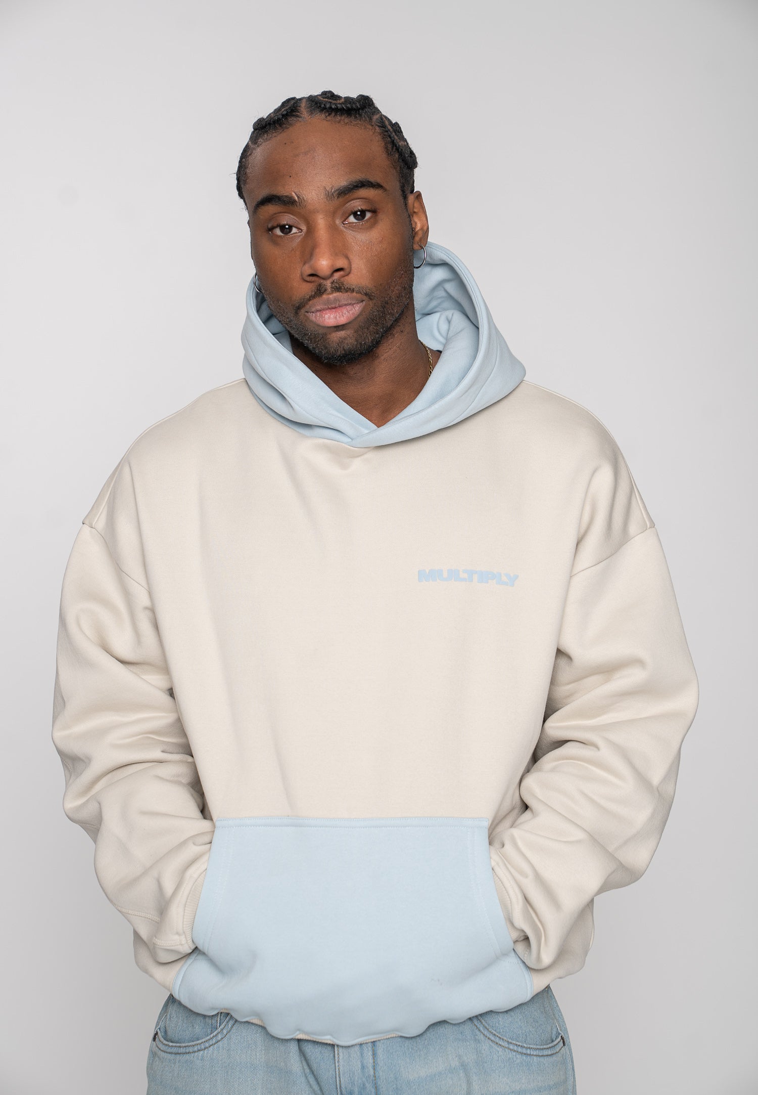 Multiply Apparel Oversize Hoodie Moonstruck Baby Blue – weitere Ansicht 6
